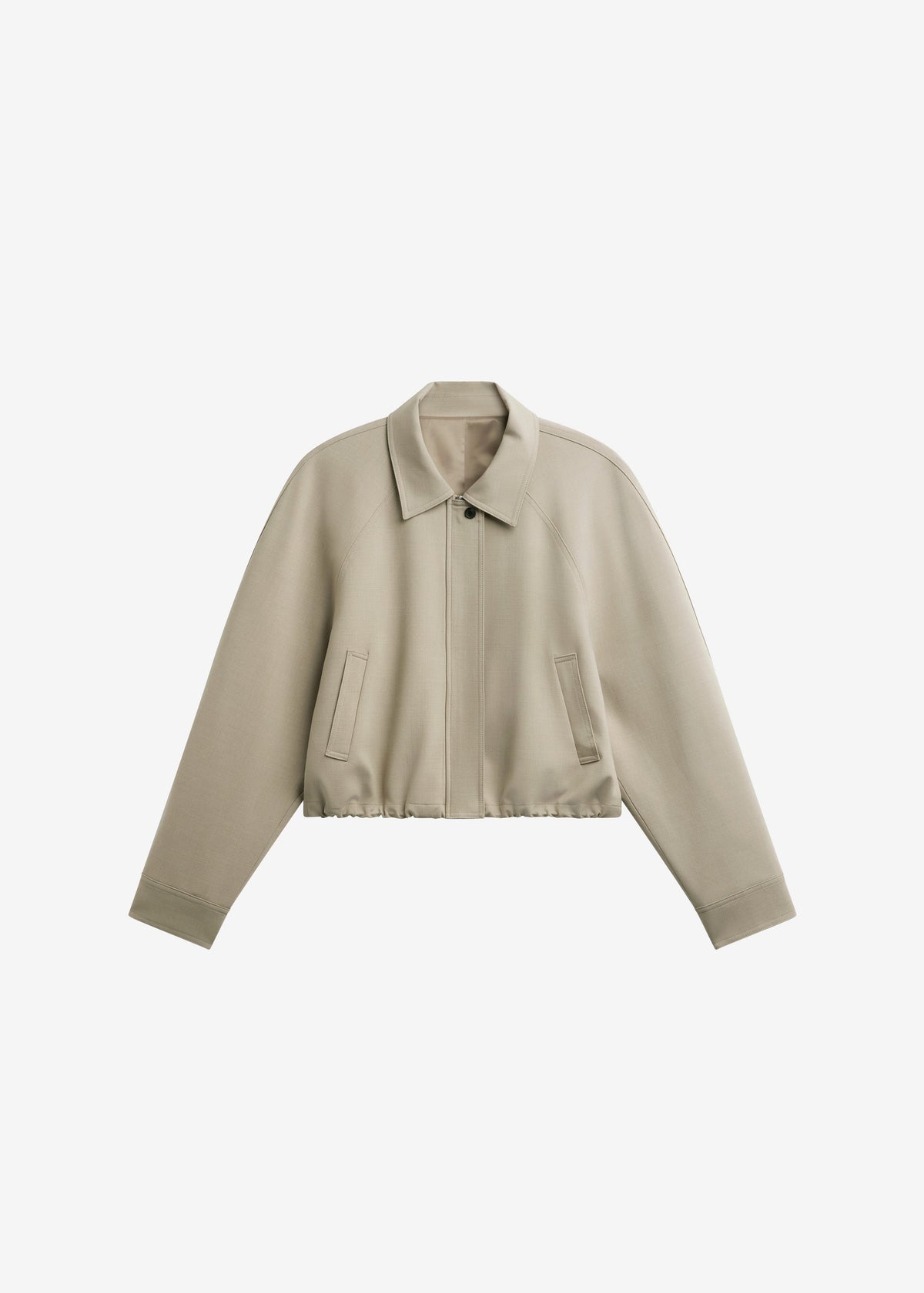 Ancona Curved Blouson - Beige - 8