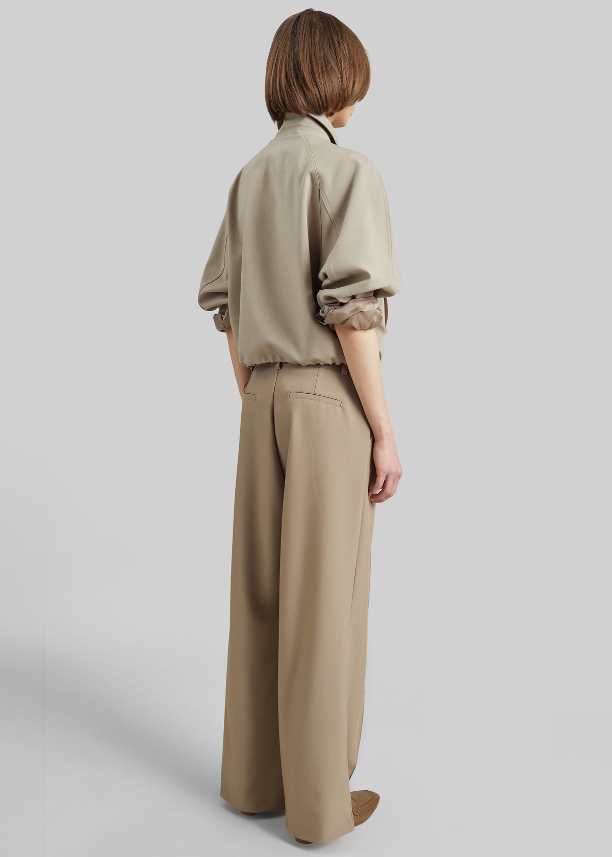 Ancona Curved Blouson - Beige - 7