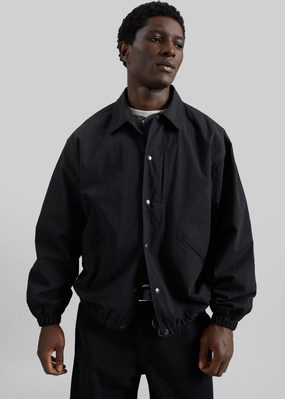 Andres Coach Jacket - Black - 1