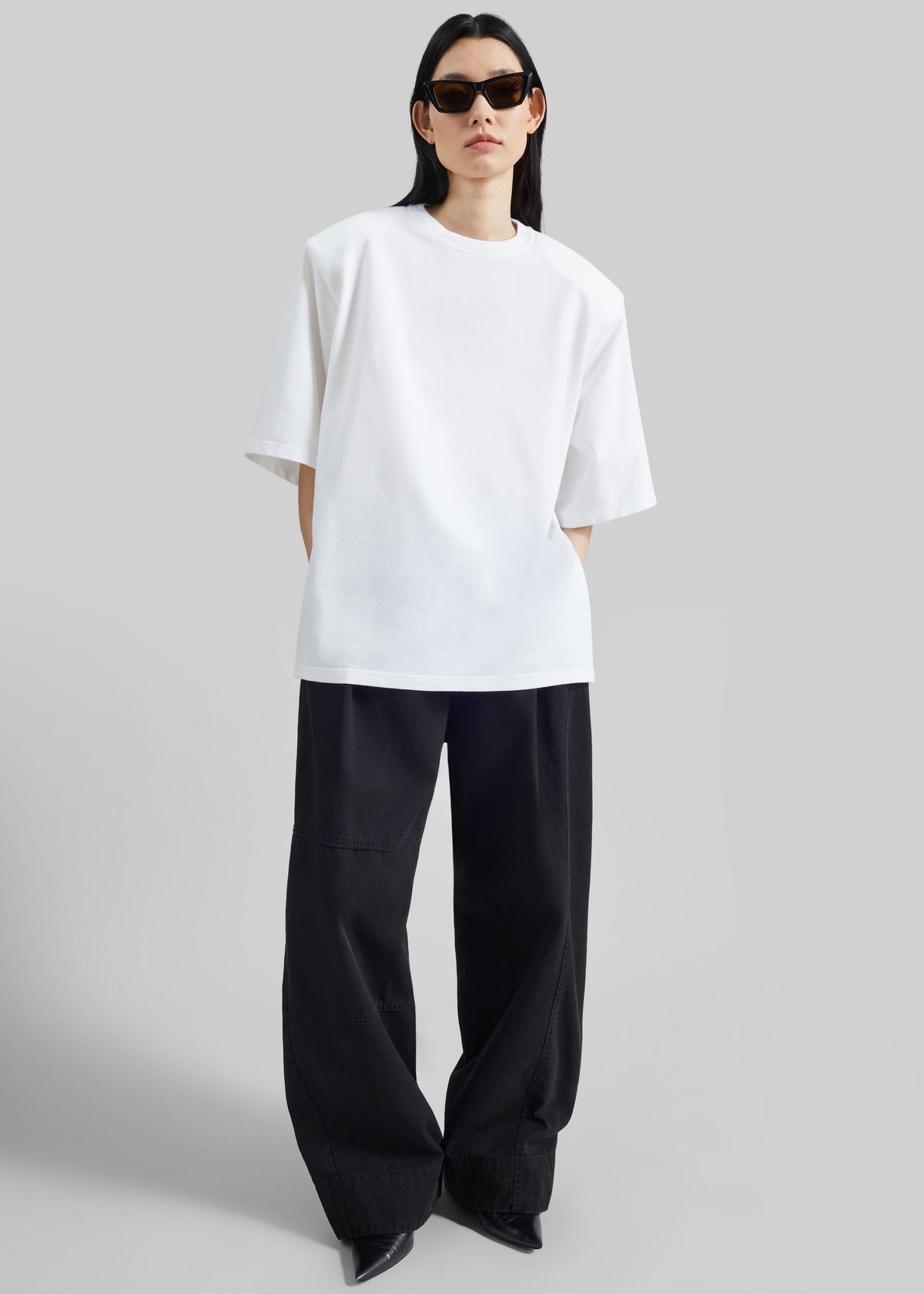 Anira Padded T-Shirt - White - 3