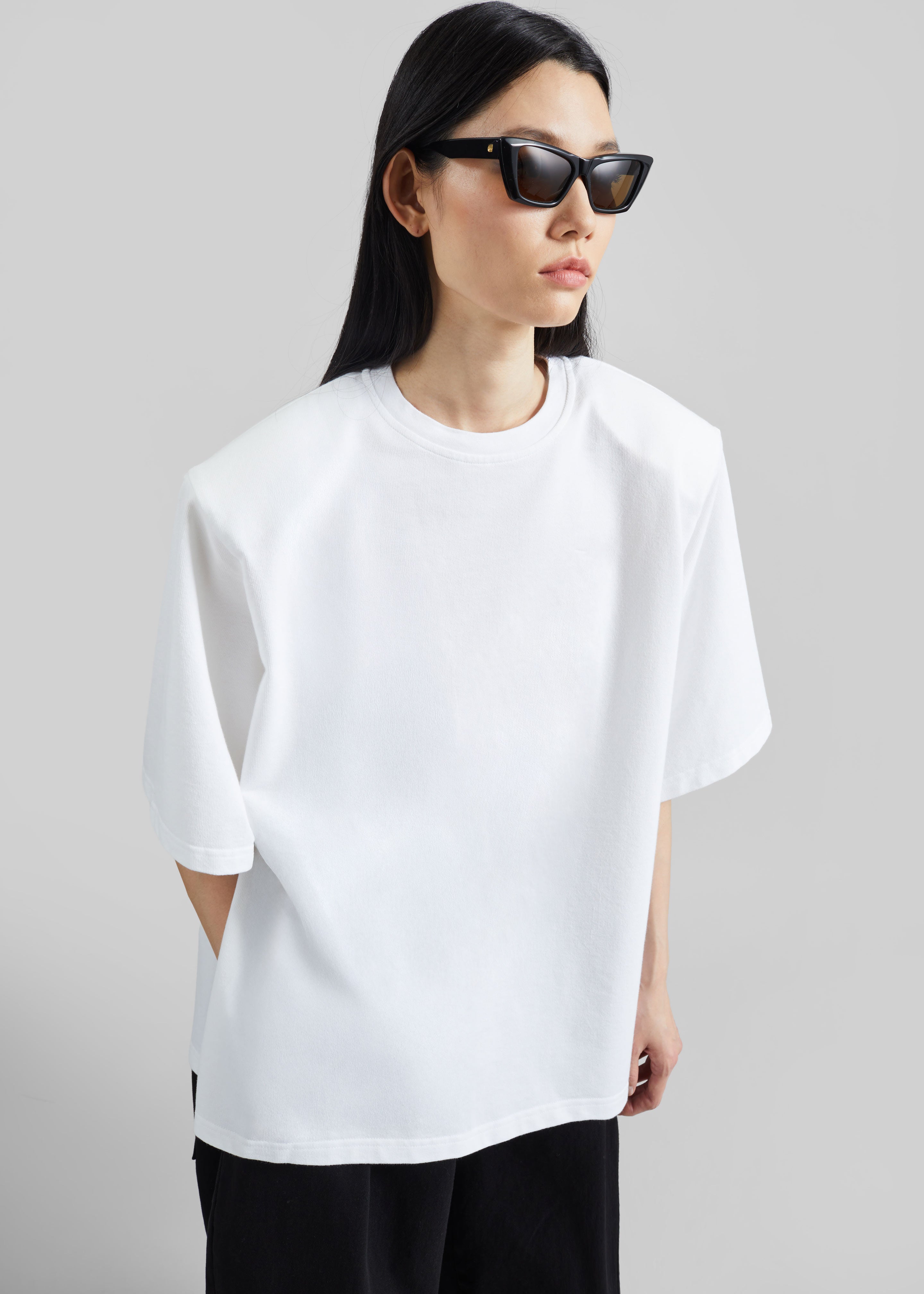 Anira Padded T-Shirt - White - 5
