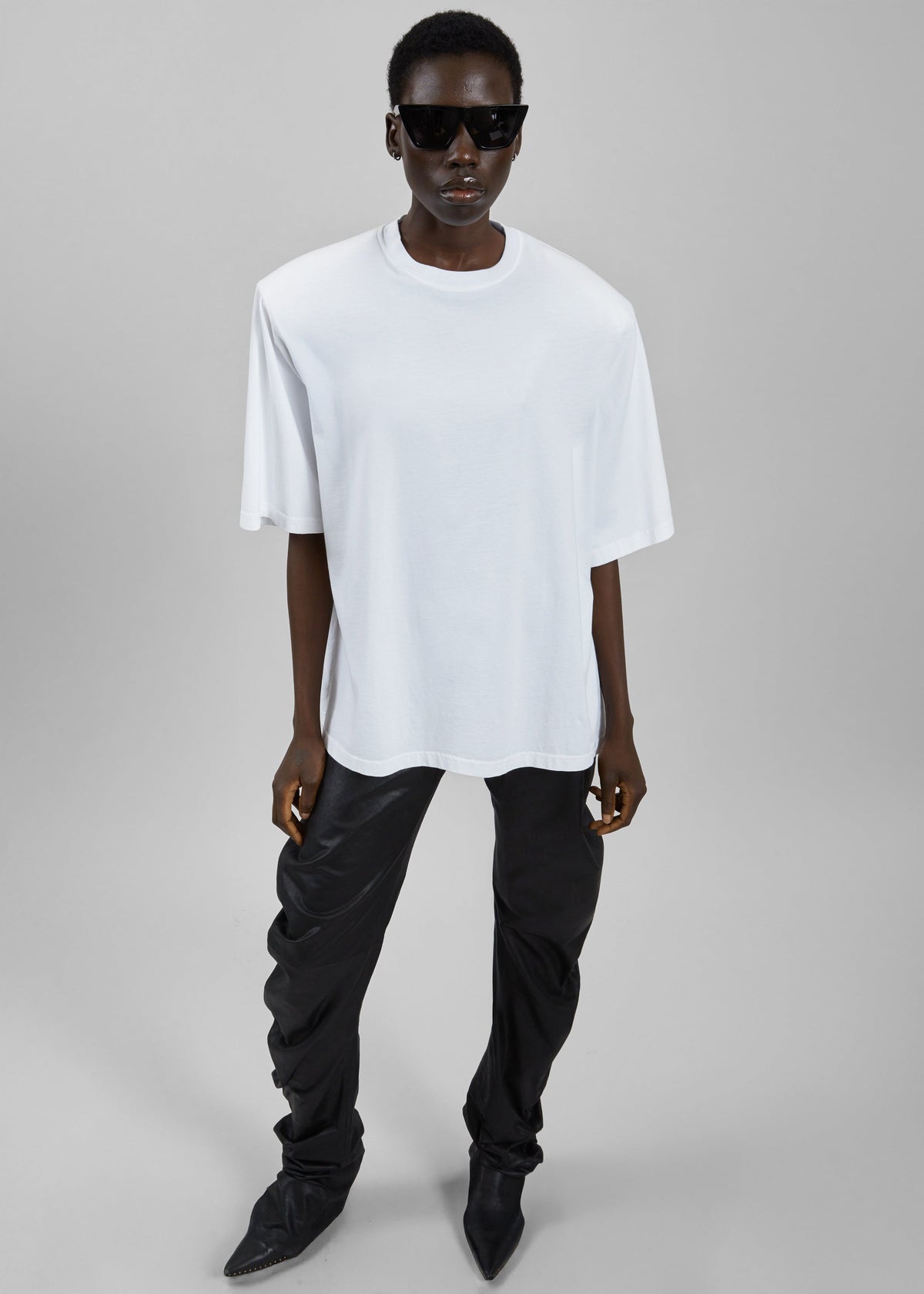 Anira Padded T-Shirt - White - 1