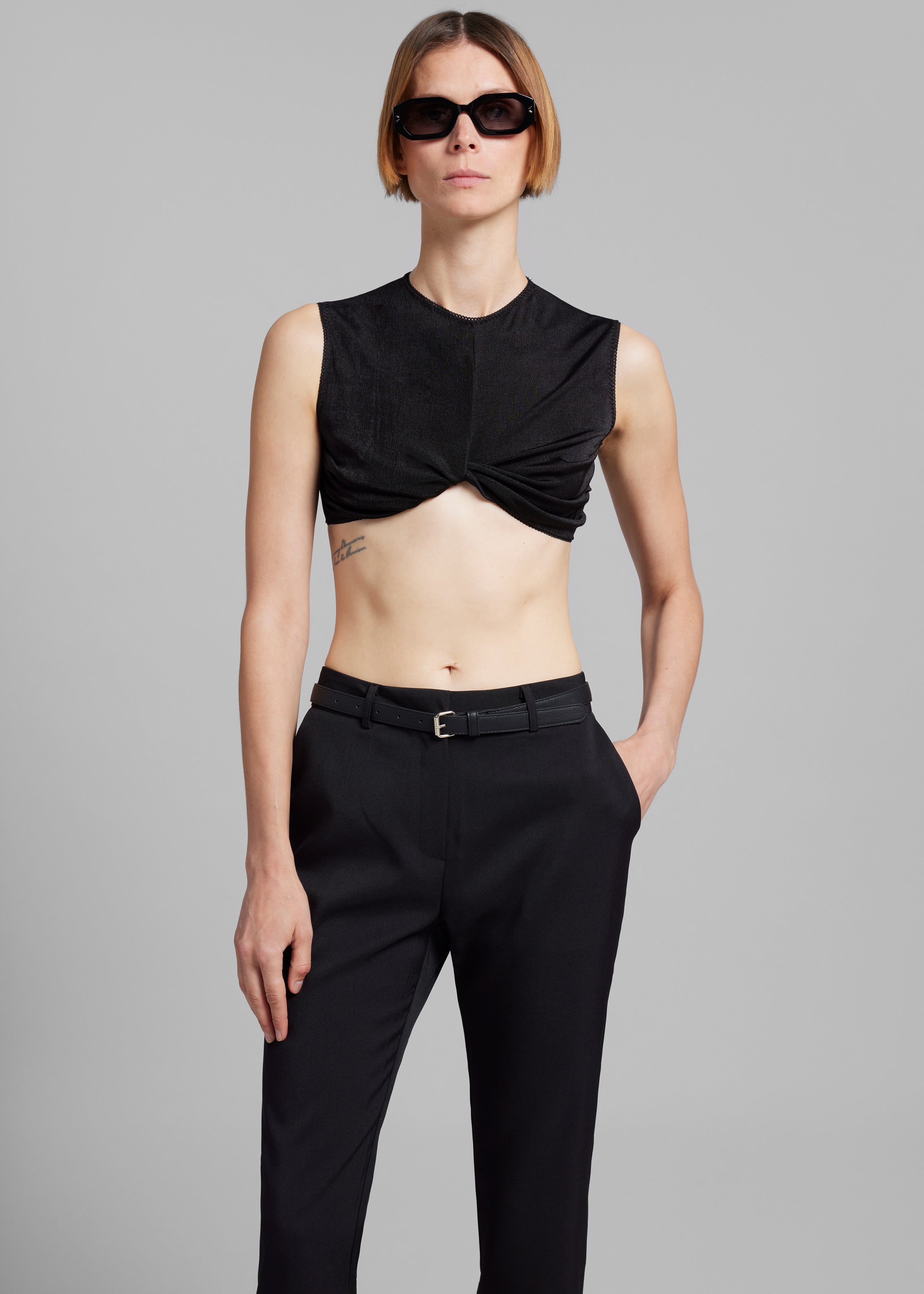 Anna October Eleanor Crop Top - Black - 6