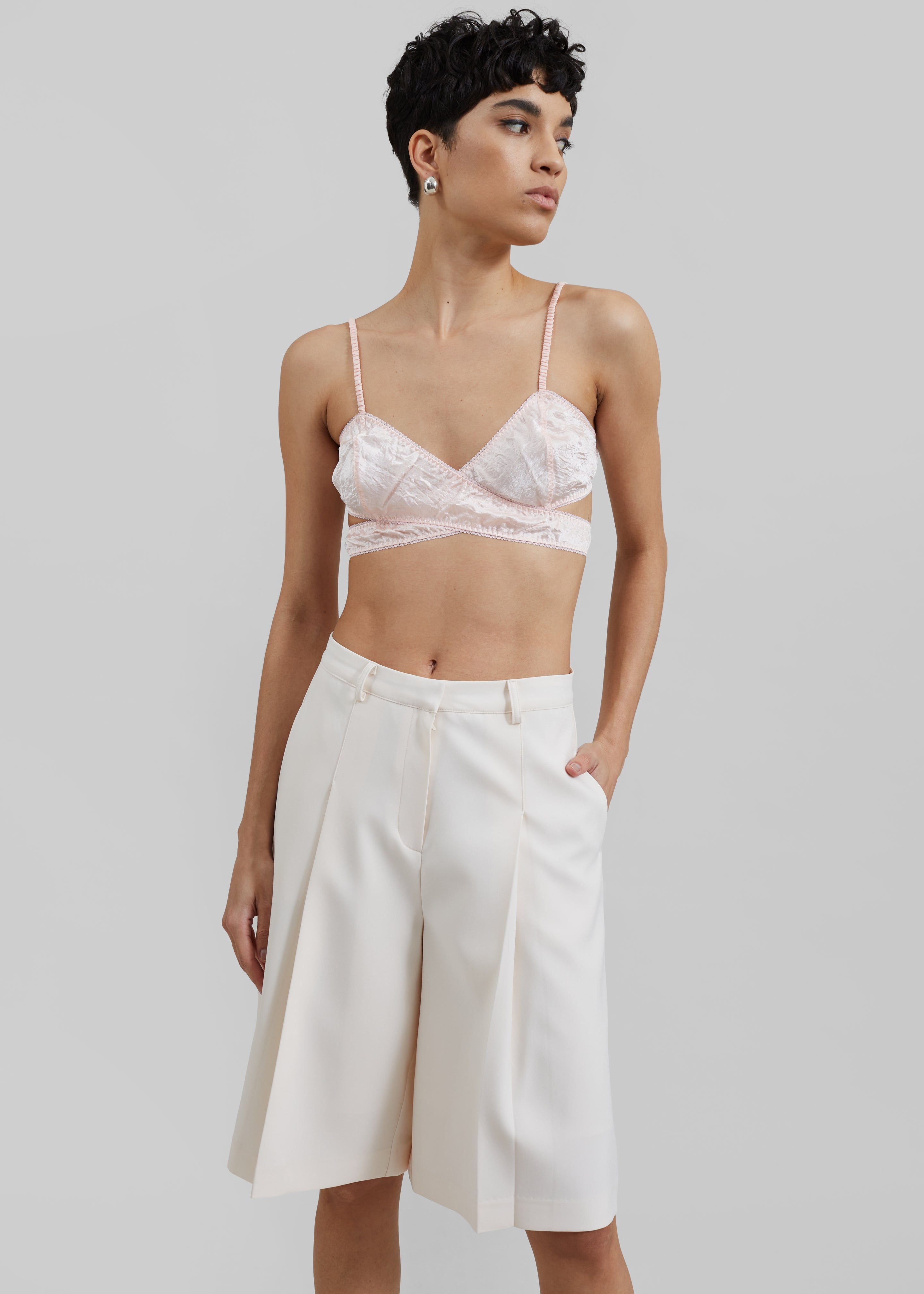 Anna October Lotus Crop Top - Light Pink - 1