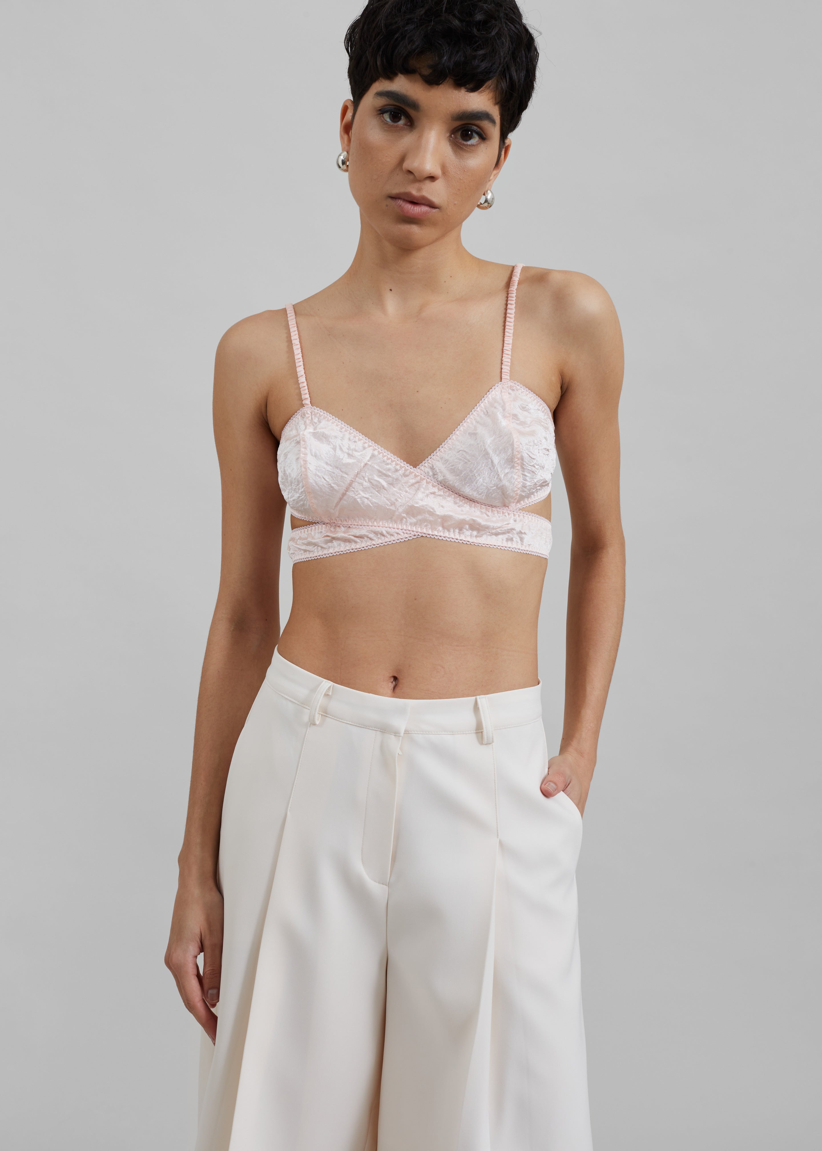 Anna October Lotus Crop Top - Light Pink - 6