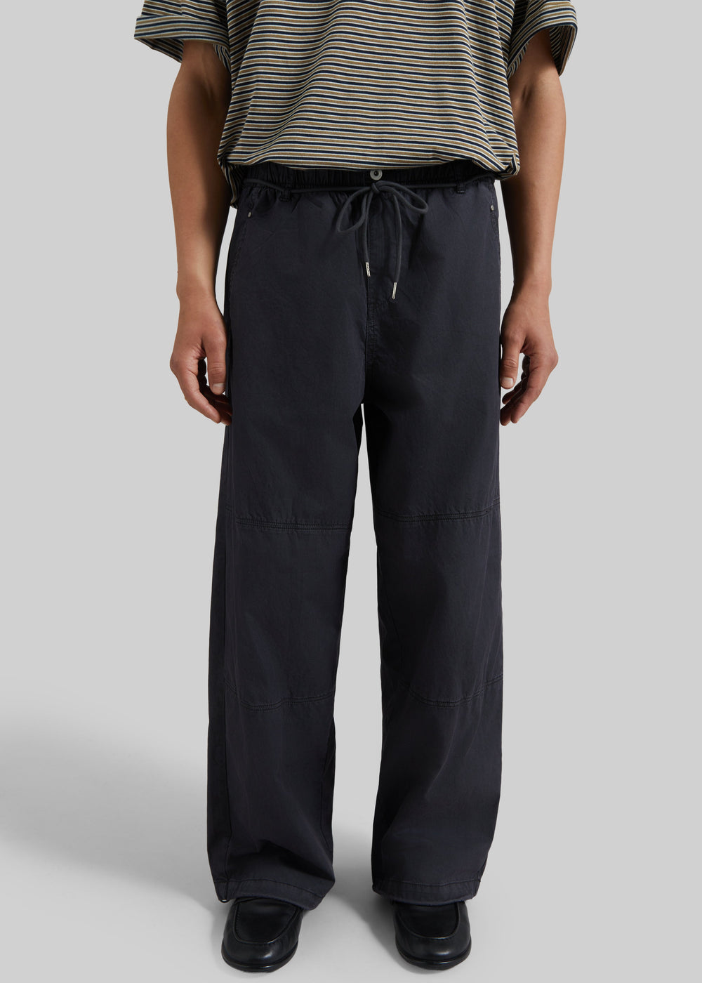 Pantalon large Antheor à cordon de serrage - Anthracite