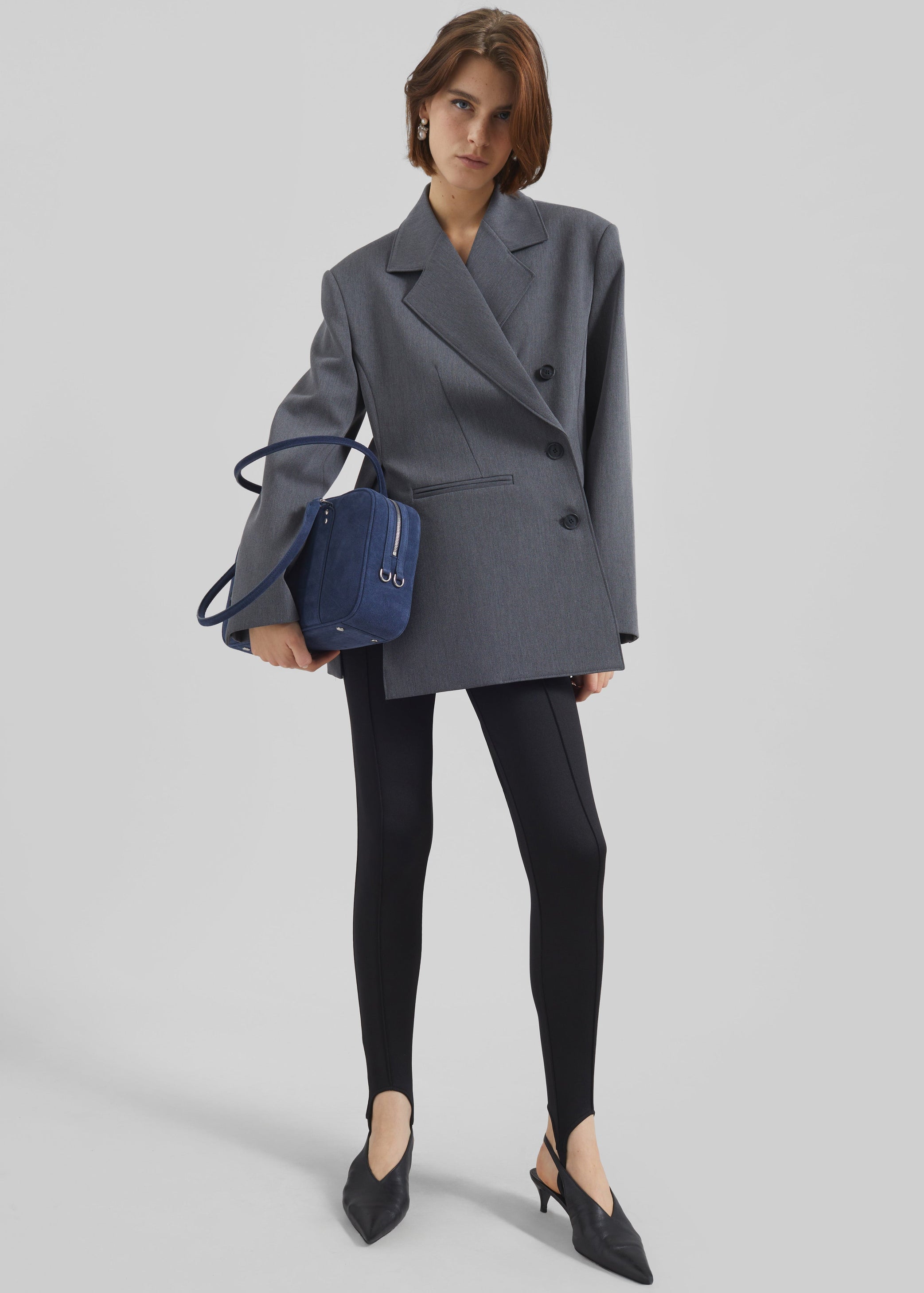 Shop the look image for Antwerp Wrap Blazer - Grey