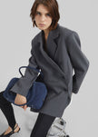 Antwerp Wrap Blazer - Grey