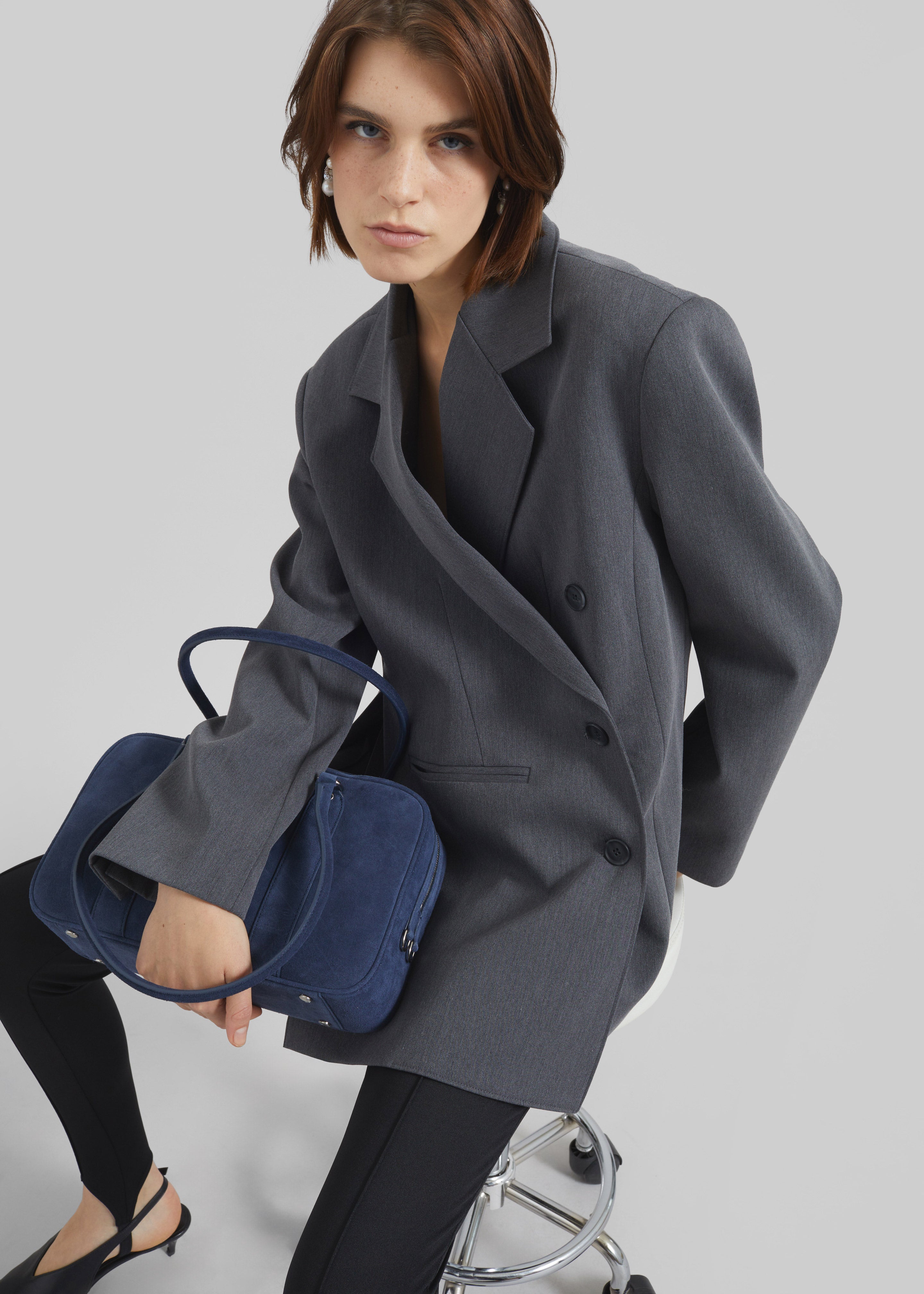 Antwerp Wrap Blazer - Grey - 1