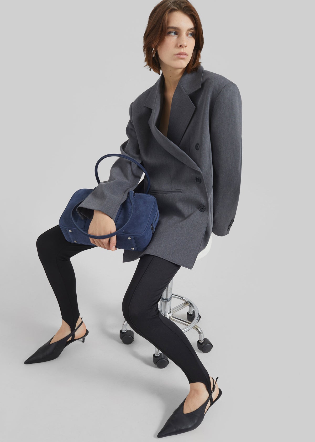 Antwerp Wrap Blazer - Grey - 7