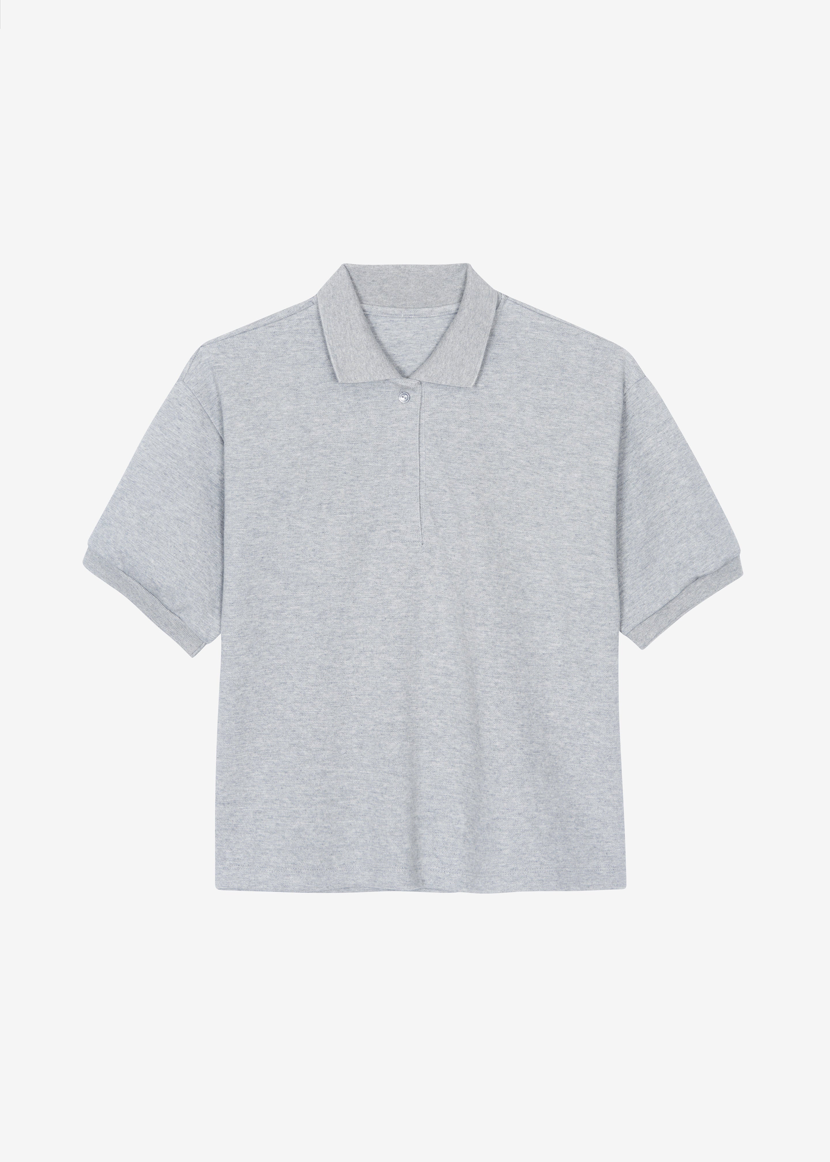 Arda Crop Polo - Grey - 9