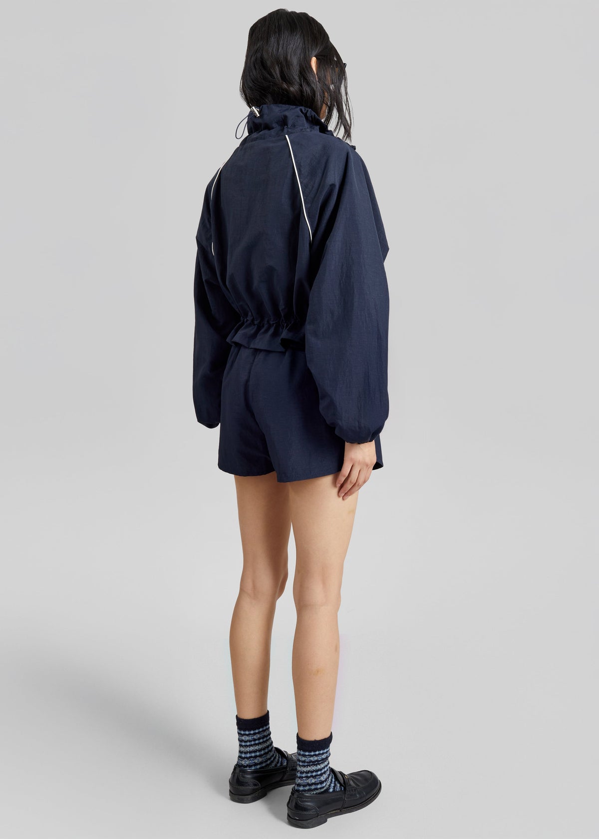 Arizona Drawstring Track Jacket - Navy - 6