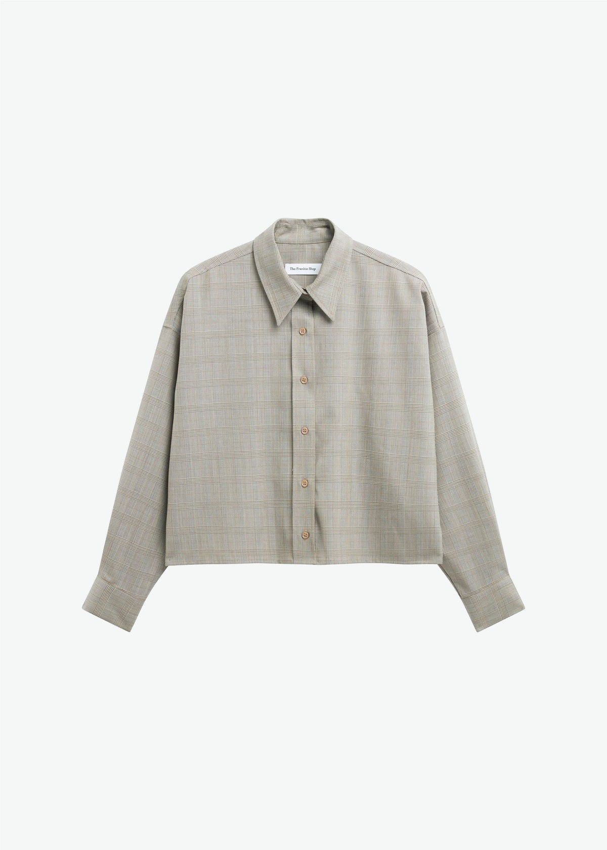 Arlen Boxy Shirt - Beige Glen Plaid - 8
