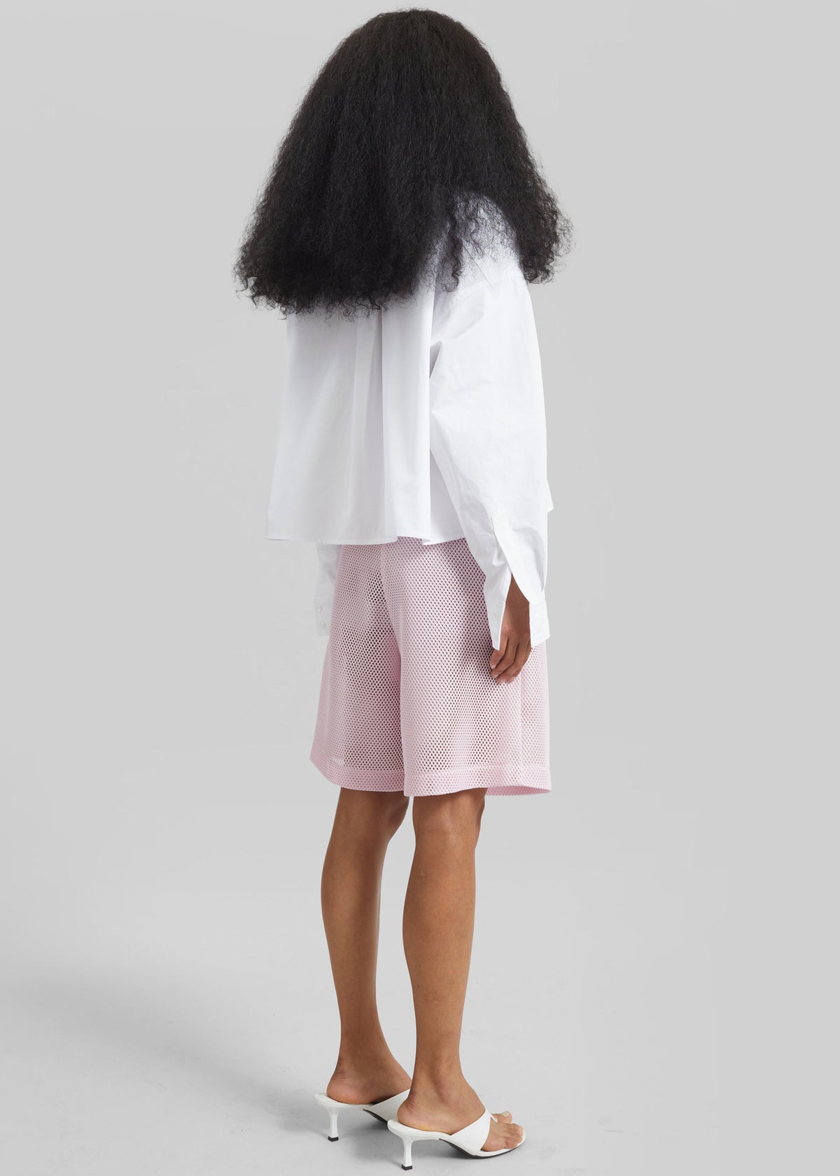 Arlen Cotton Boxy Shirt - White - 5