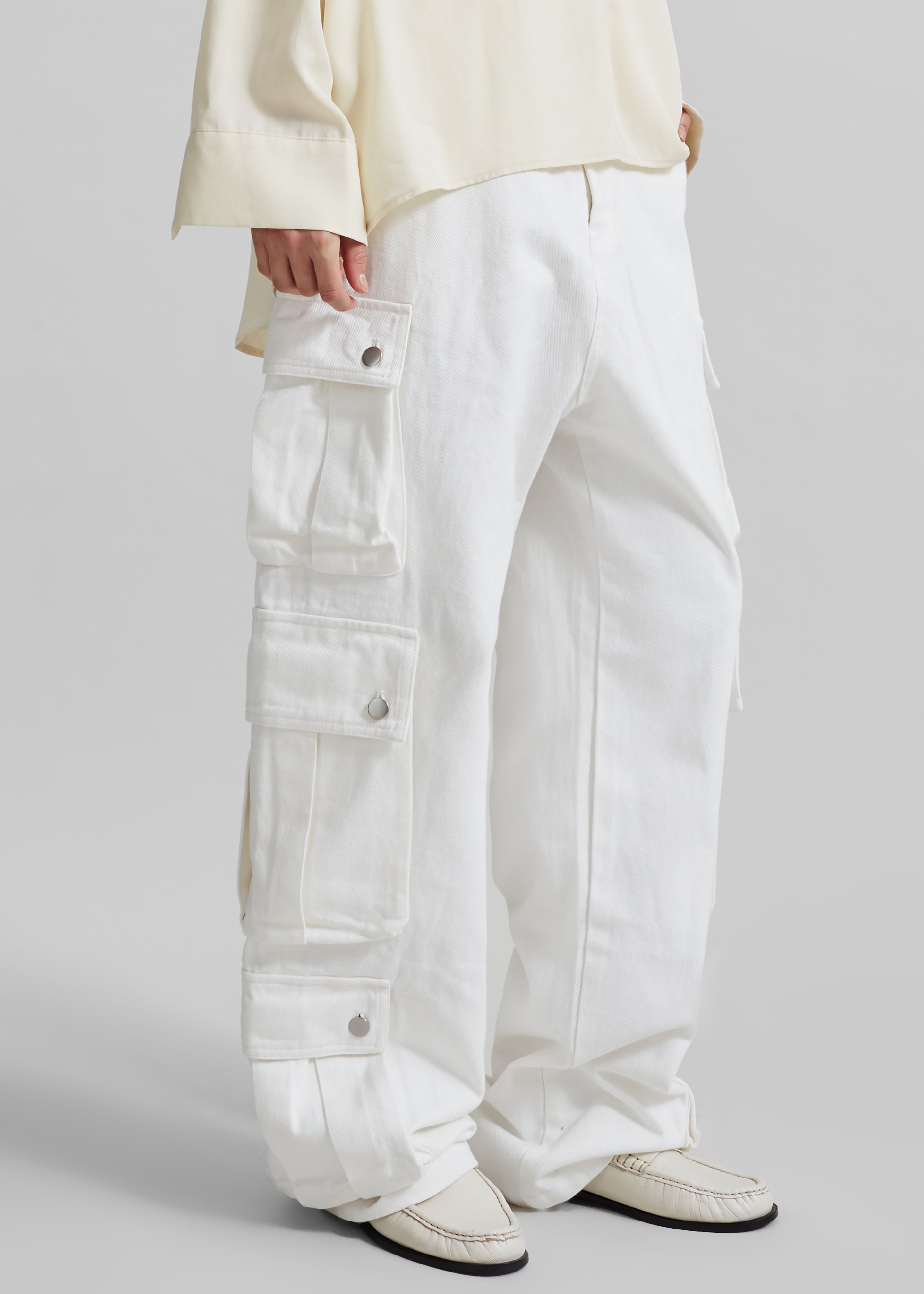 Arlon Cargo Pants - White - 5