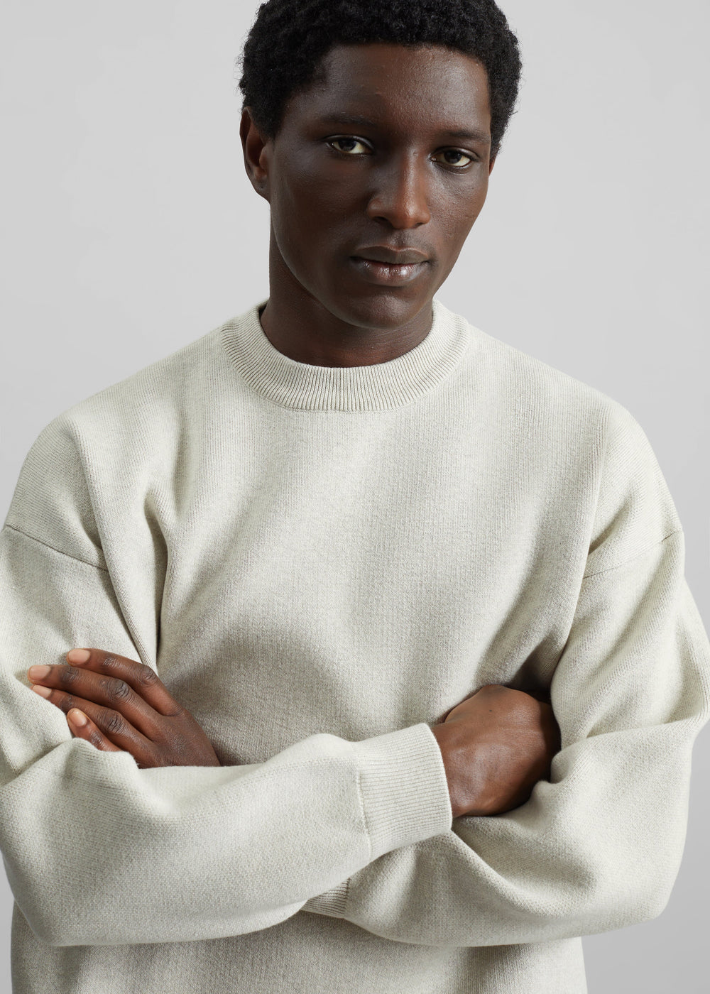 Arne Sweater - Grey Melange - 1