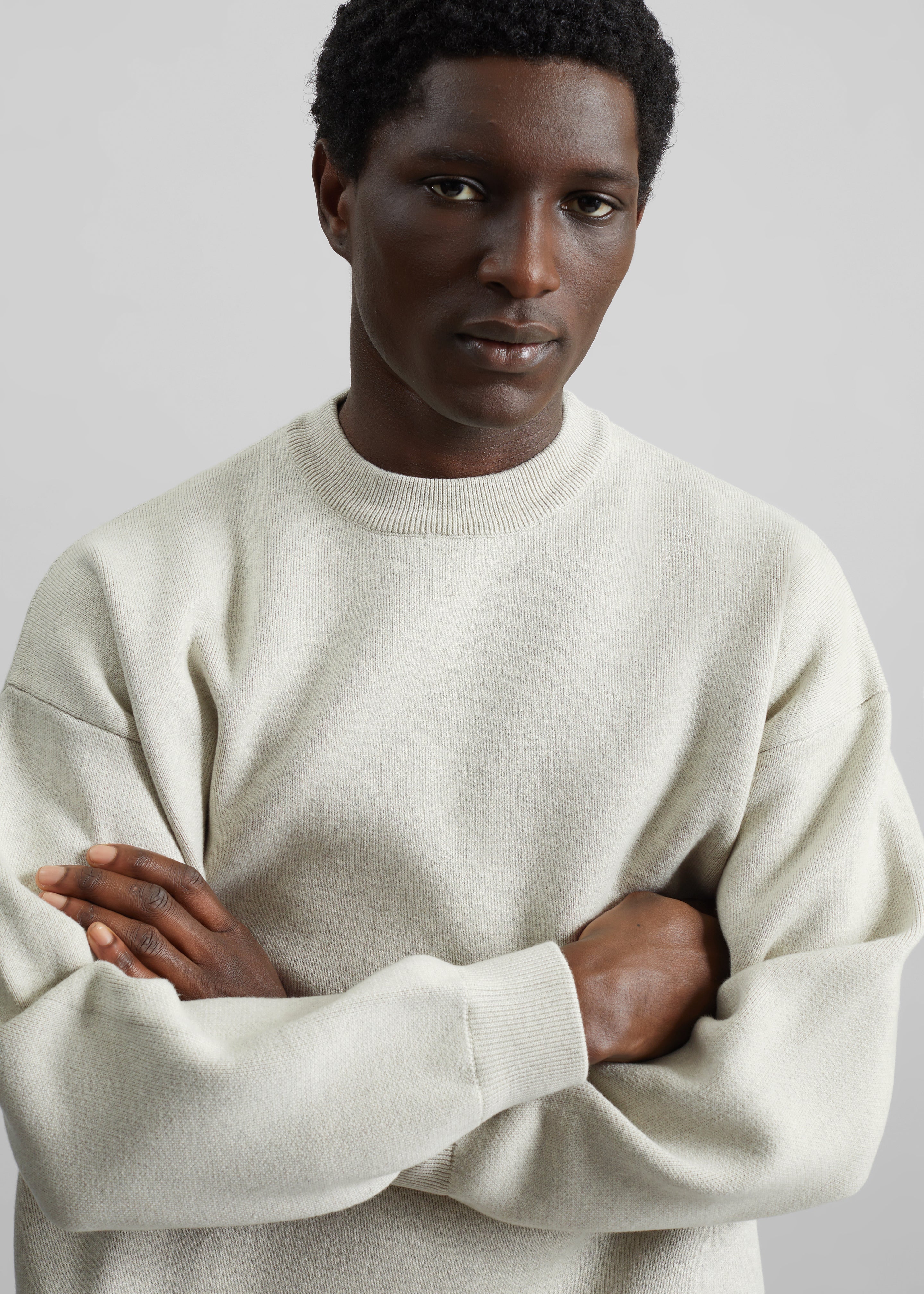 Arne Sweater - Grey Melange - 2