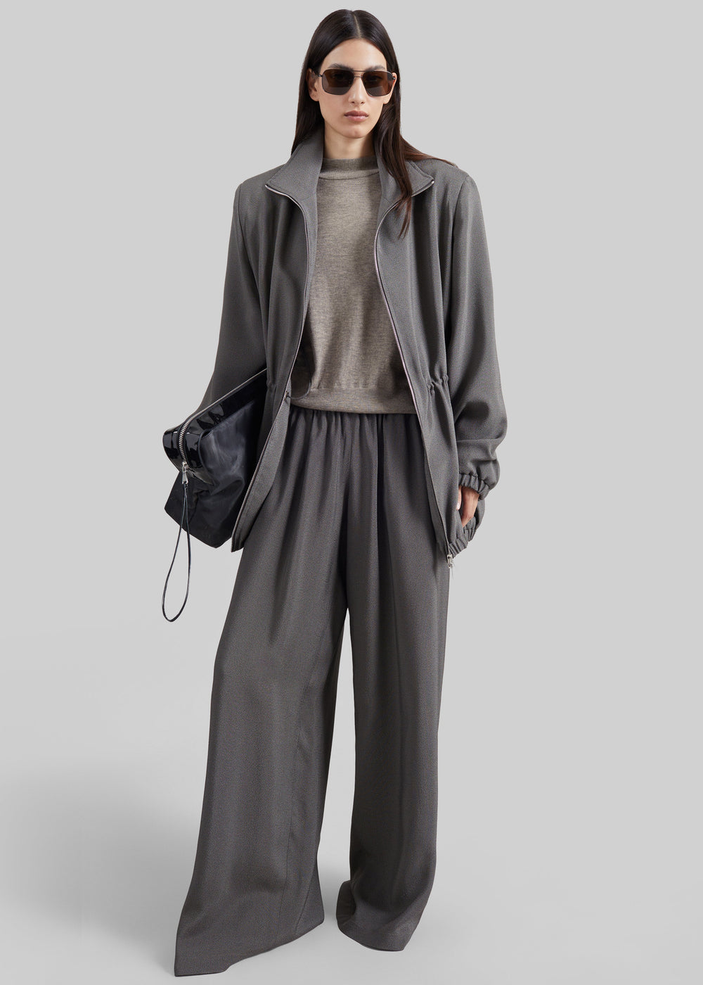 Arone Track Pants - Dark Grey Melange