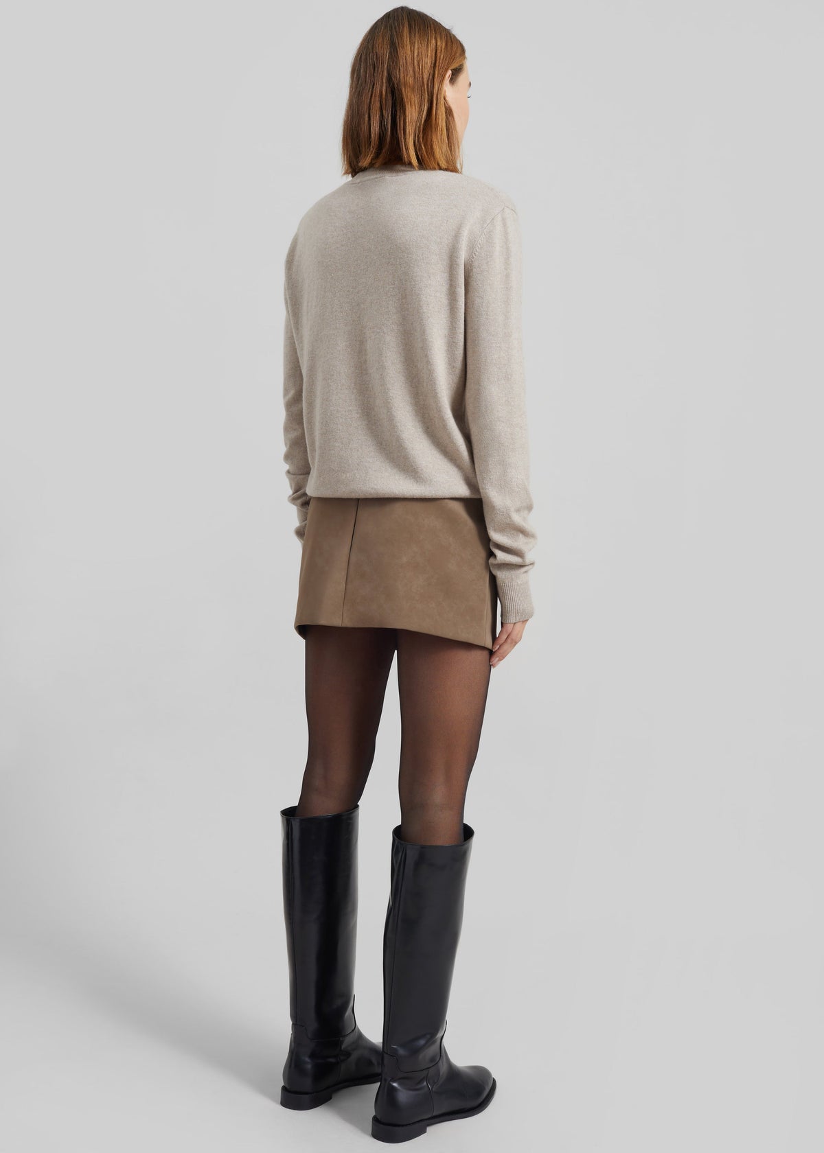 Arosa Belted Mini Skirt - Beige - 9