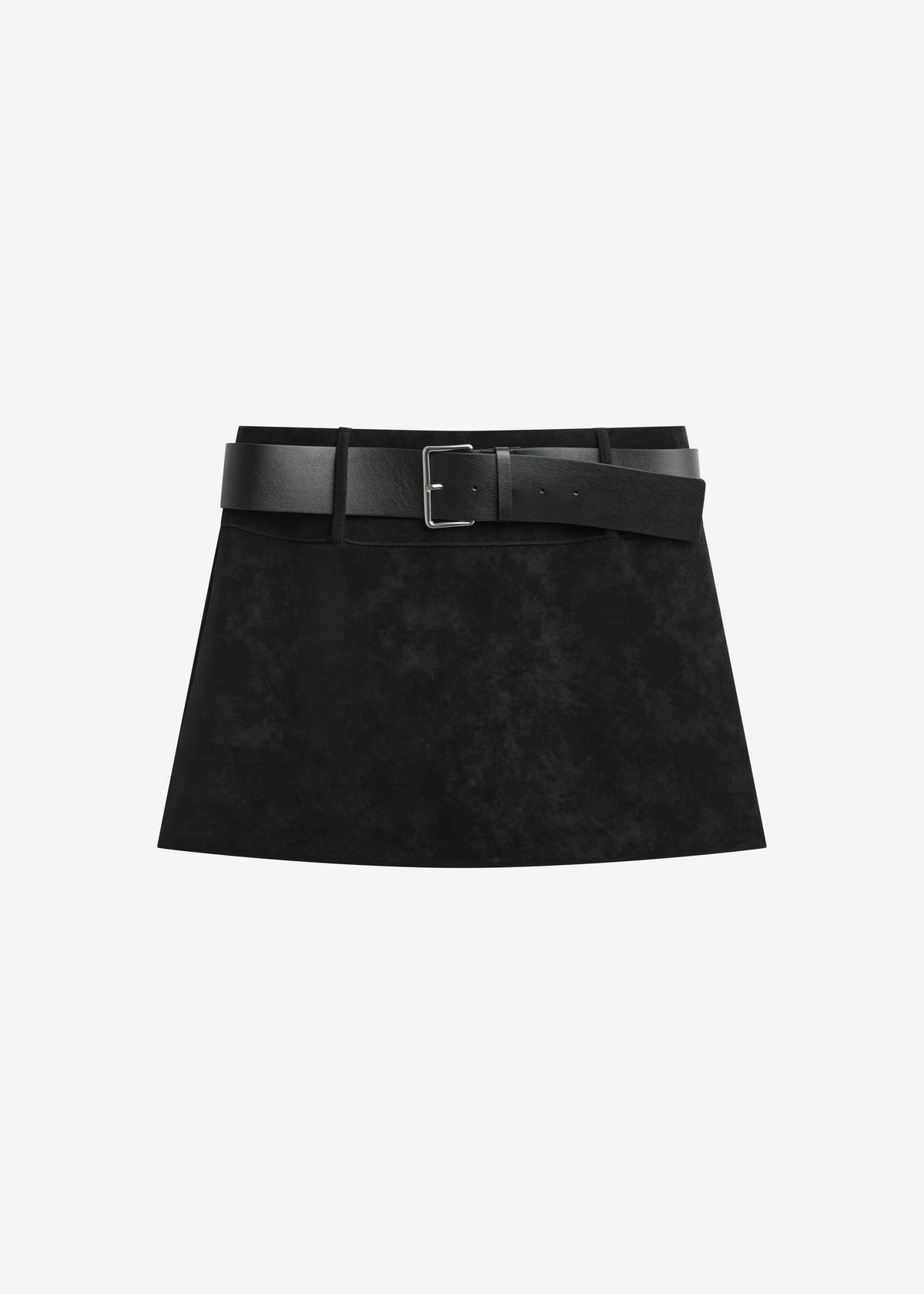 Arosa Belted Mini Skirt - Black - 11
