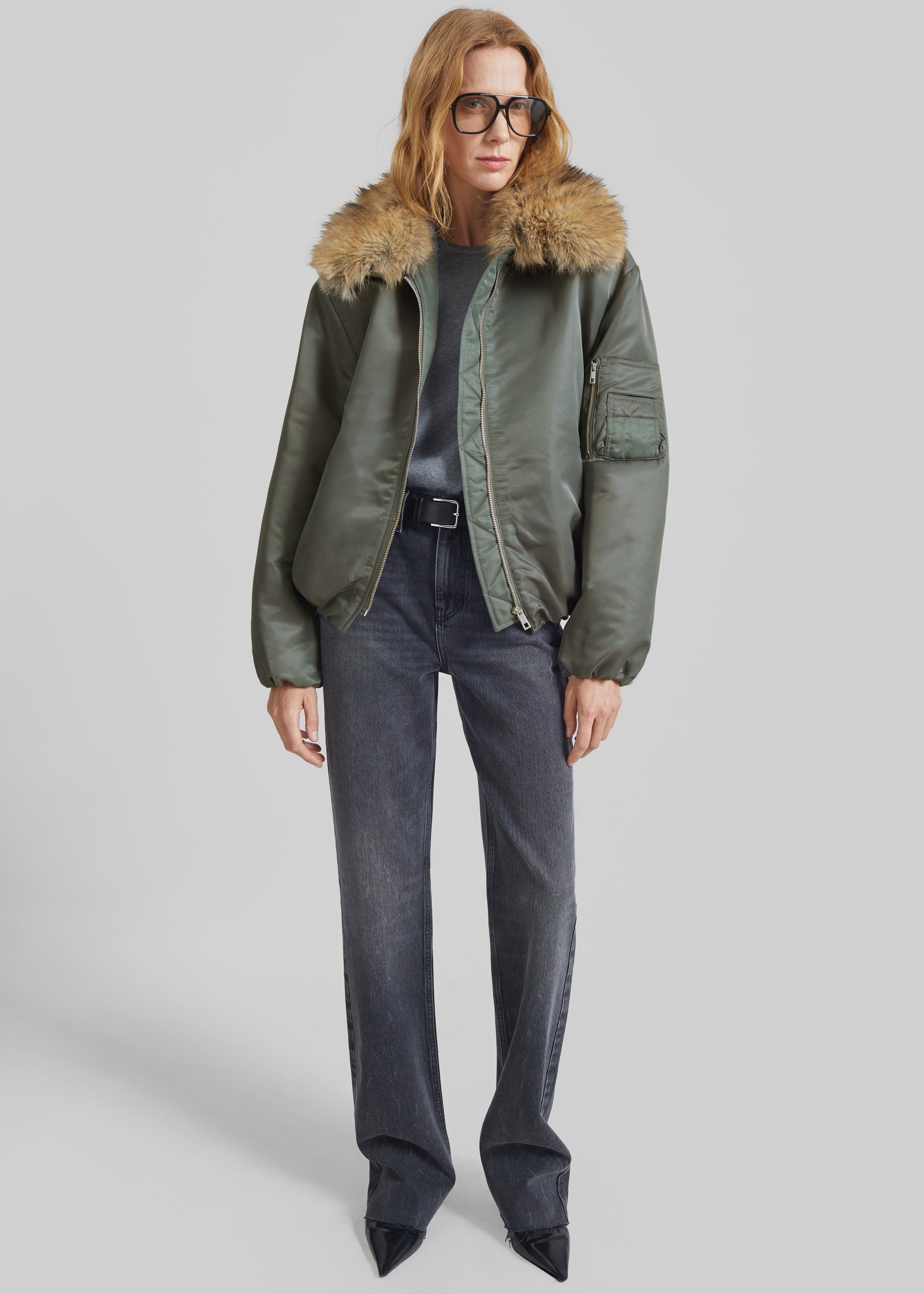 Arslev Bomber Jacket - Pale Olive - 1