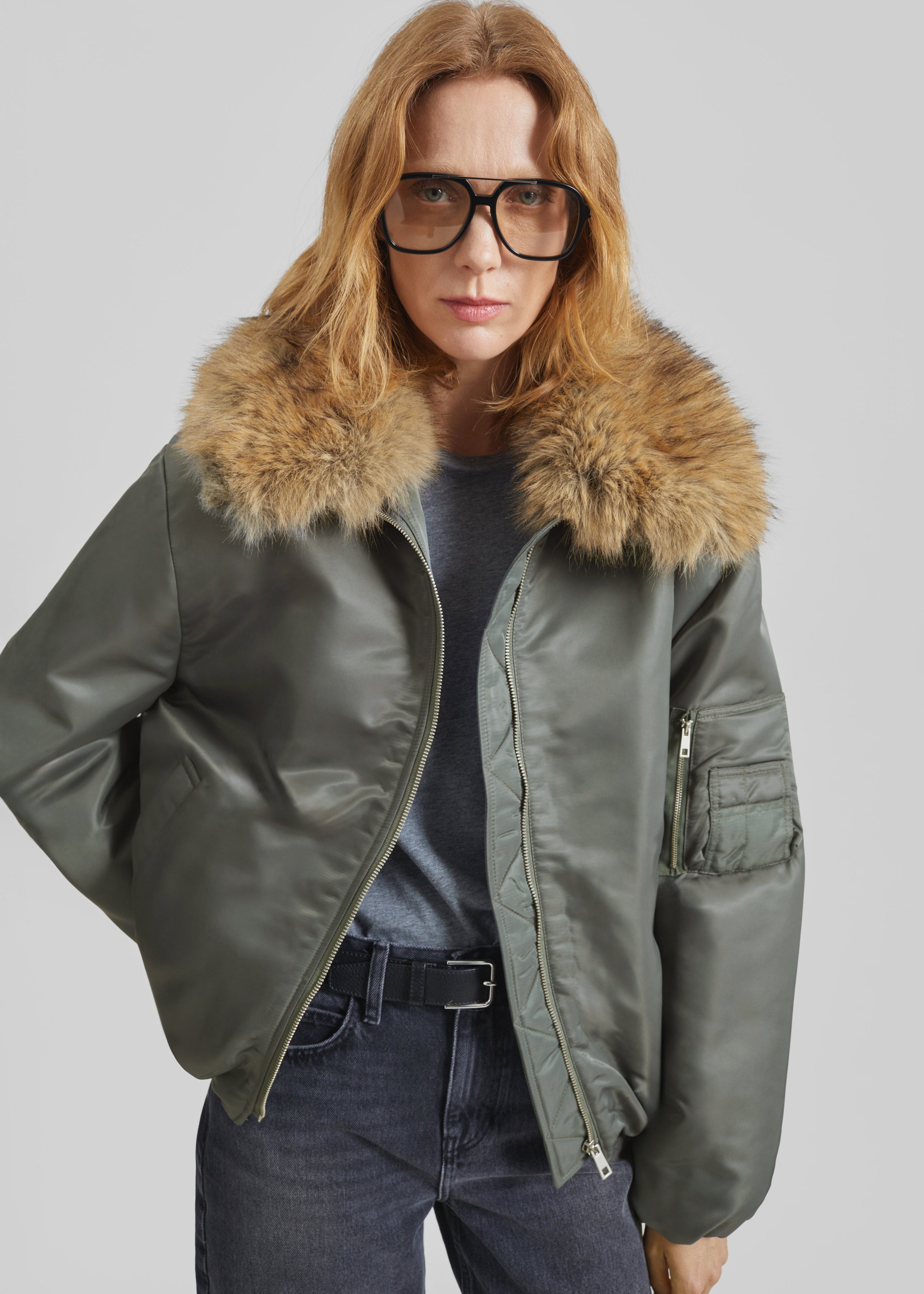 Arslev Bomber Jacket - Pale Olive - 3