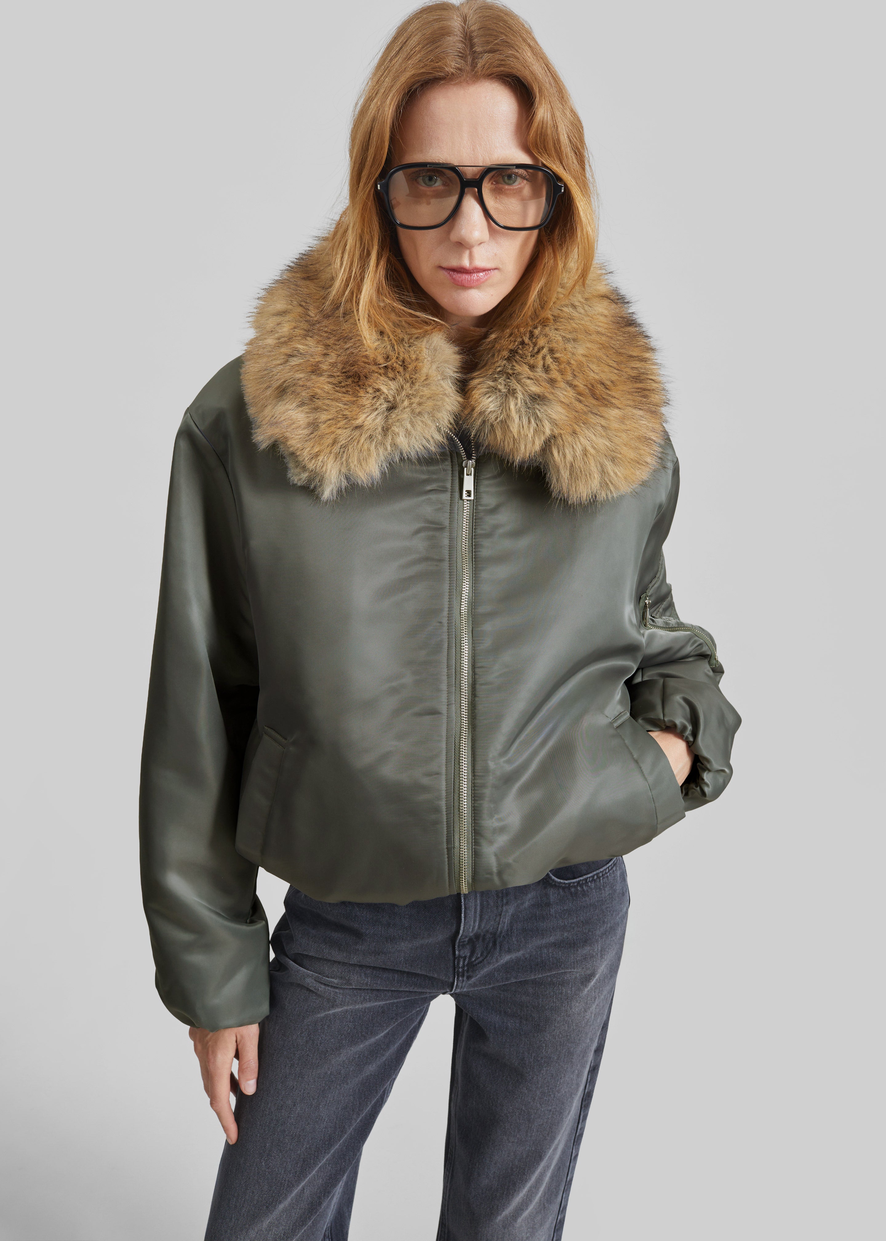Arslev Bomber Jacket - Pale Olive - 5