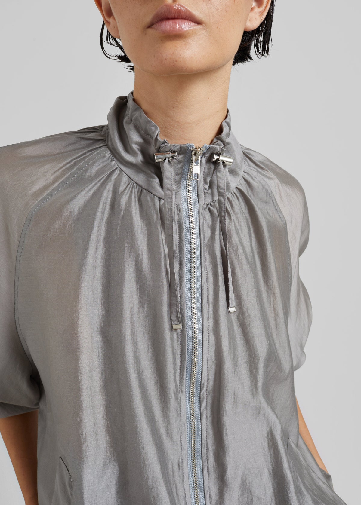Arzon Sheer Jacket - Steel Grey - 2