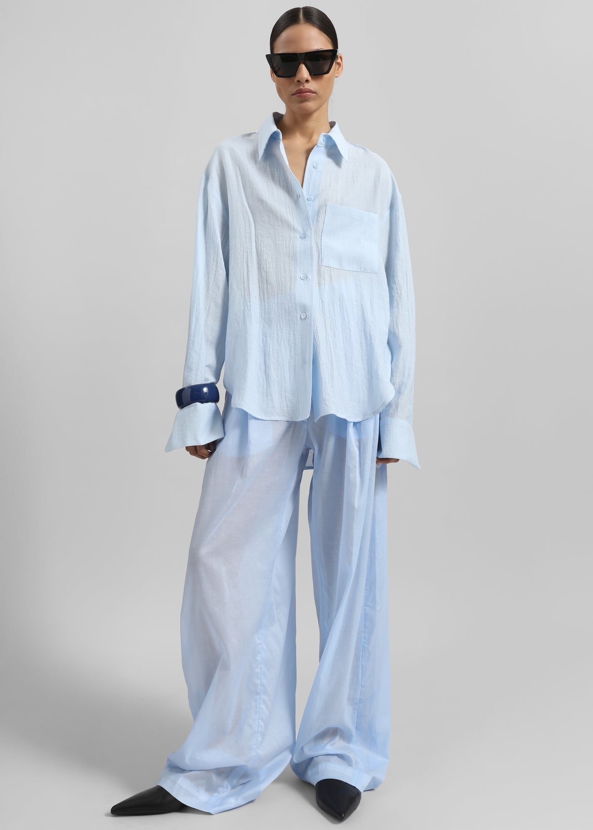 Ascain Fluid Shirt - Sky Blue - 2