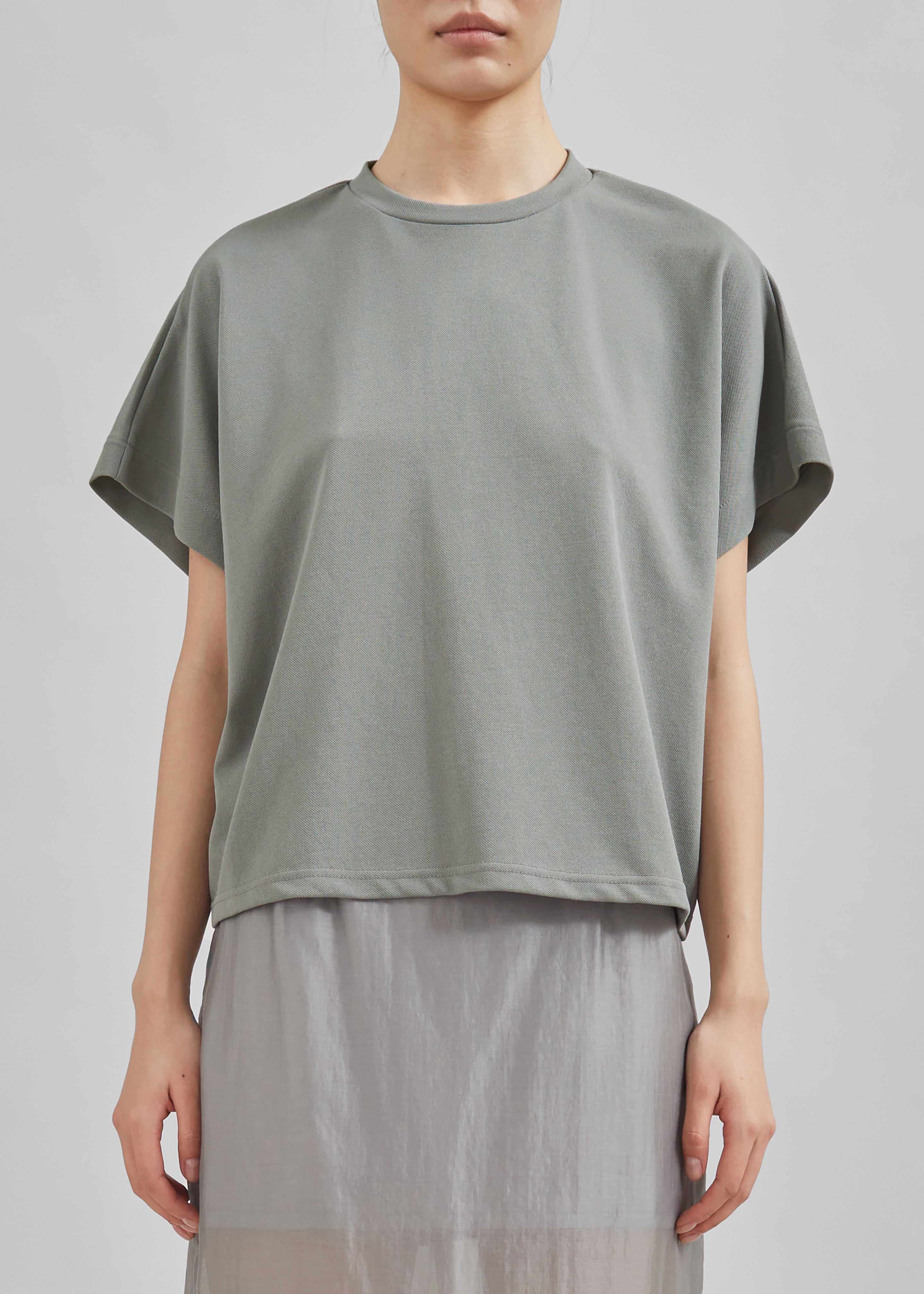 Aster Boxy T-Shirt - Khaki - 3