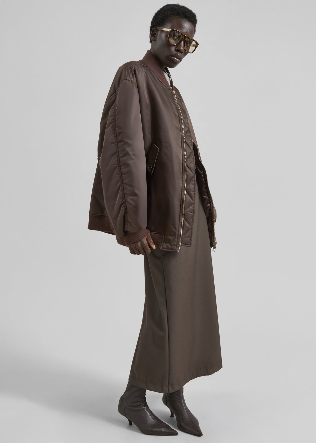 Astra Bomber Jacket - Brown - 2