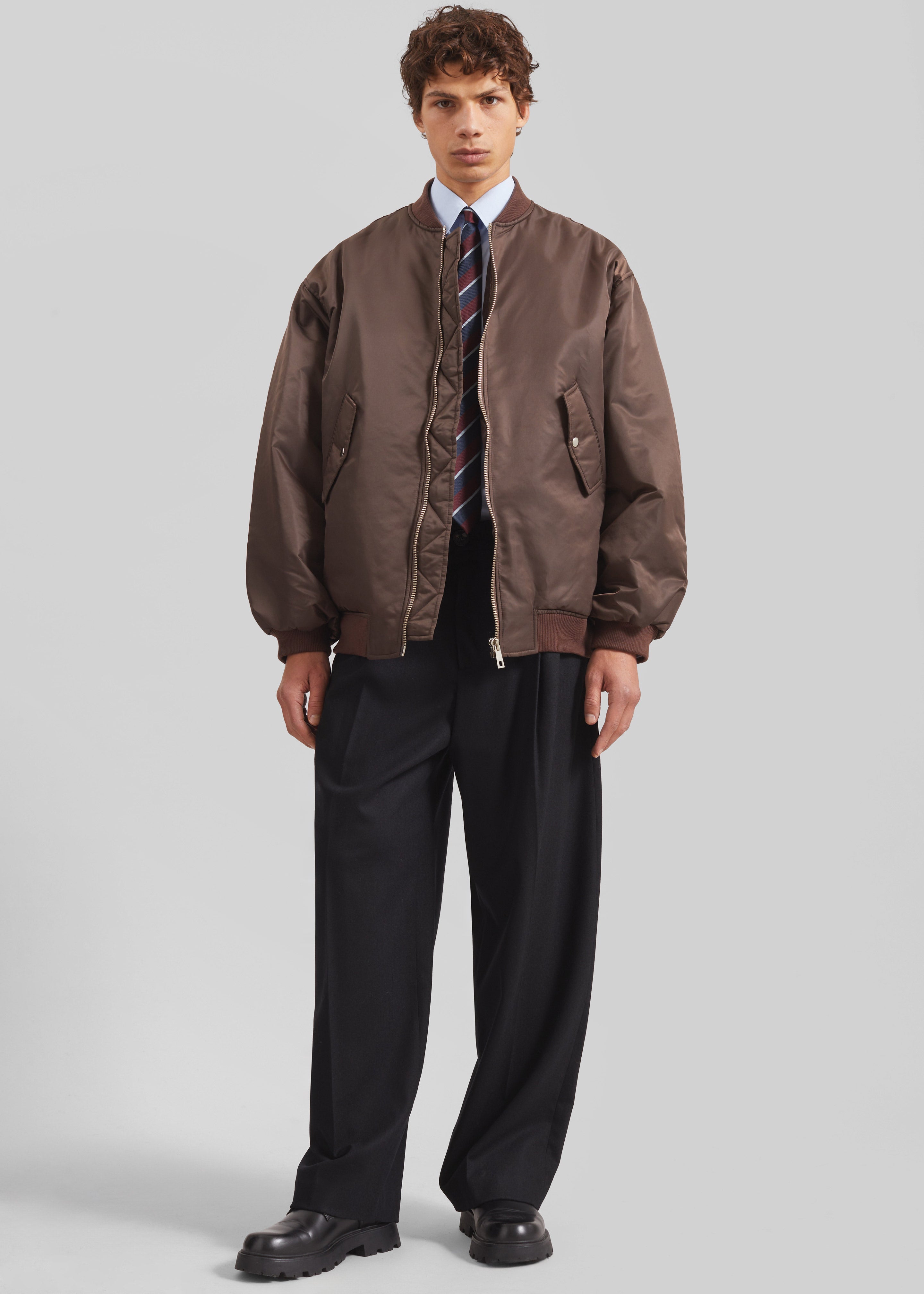 Astra Bomber Jacket - Brown - 4