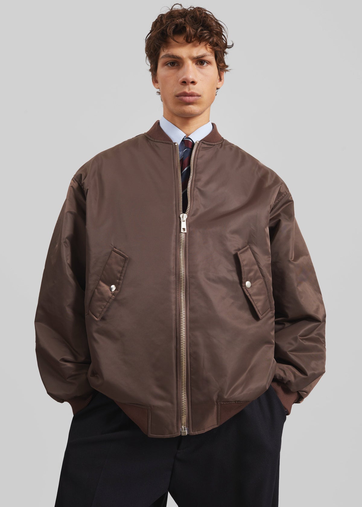 Astra Bomber Jacket - Brown - 5