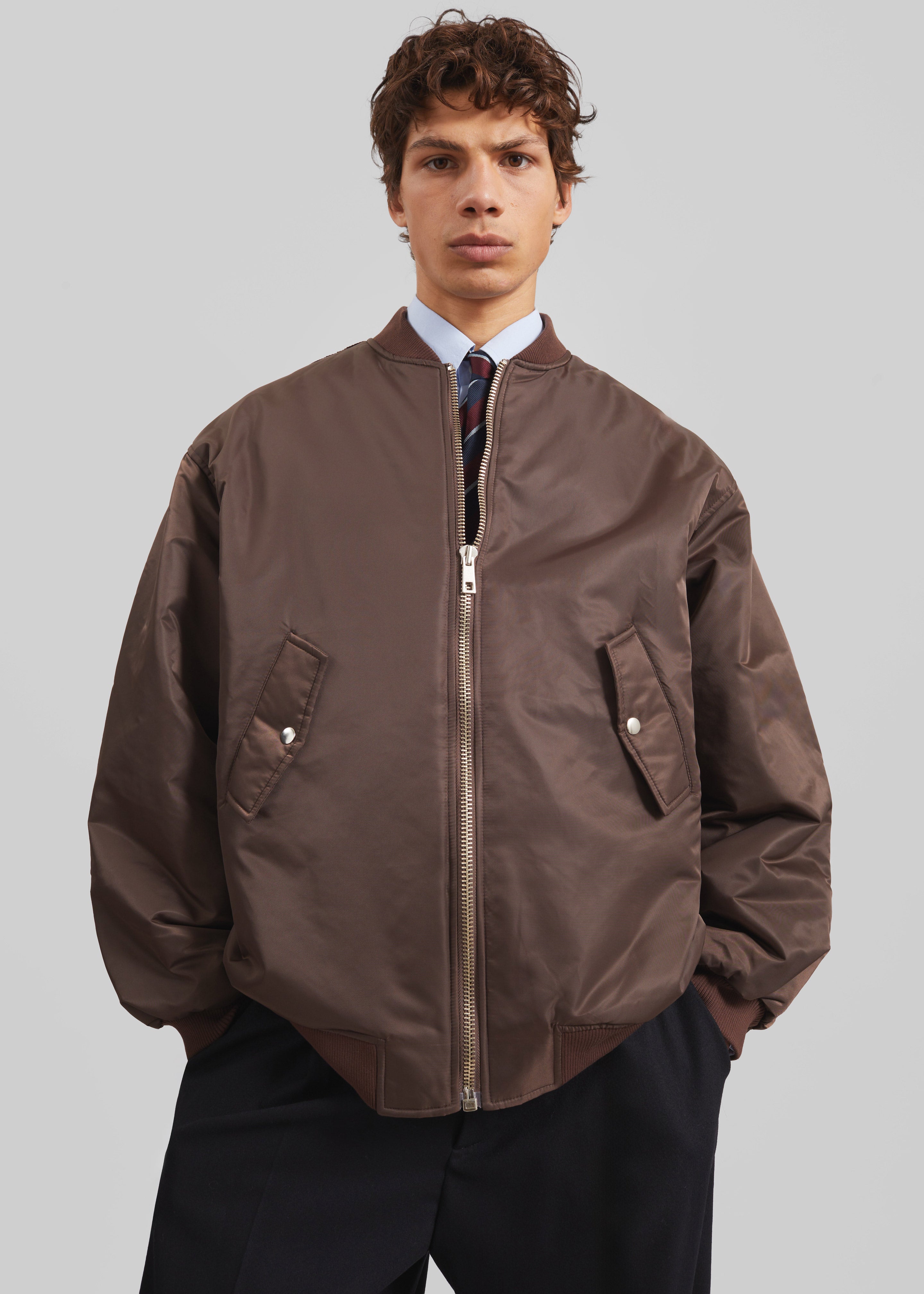 Astra Bomber Jacket - Brown - 5