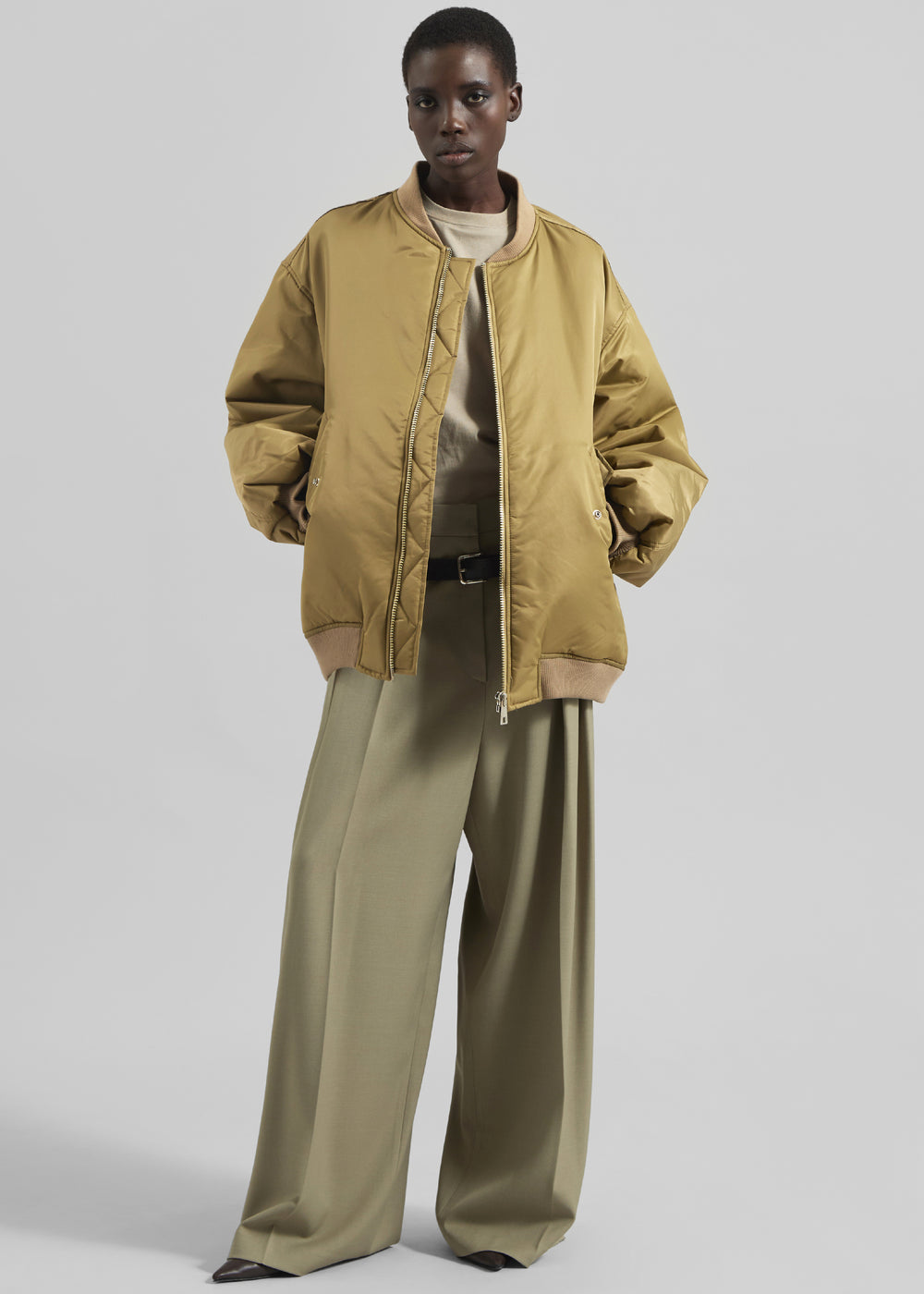 Astra Bomber Jacket - Olive - 1