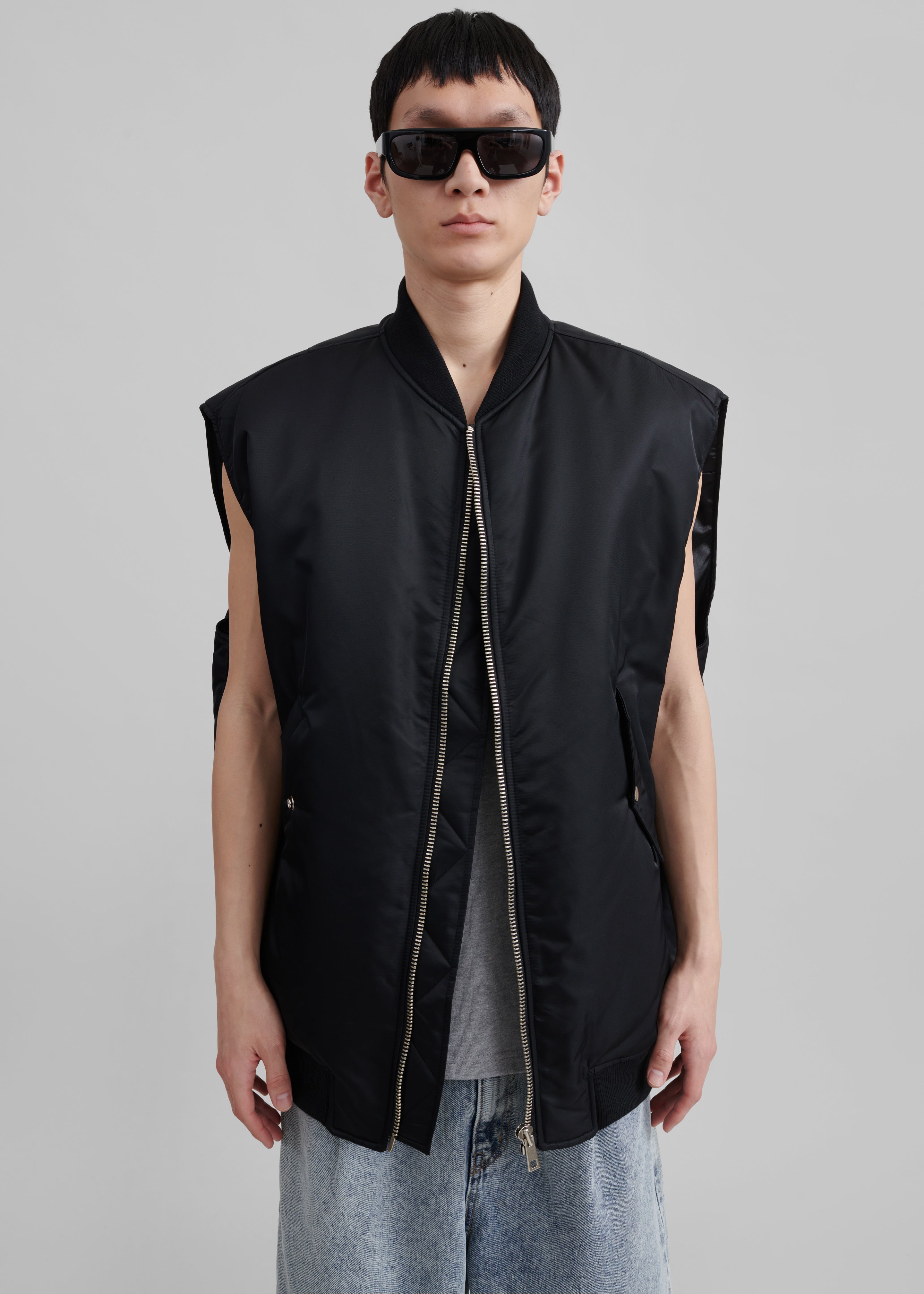 Astra Sleeveless Jacket - Black - 1