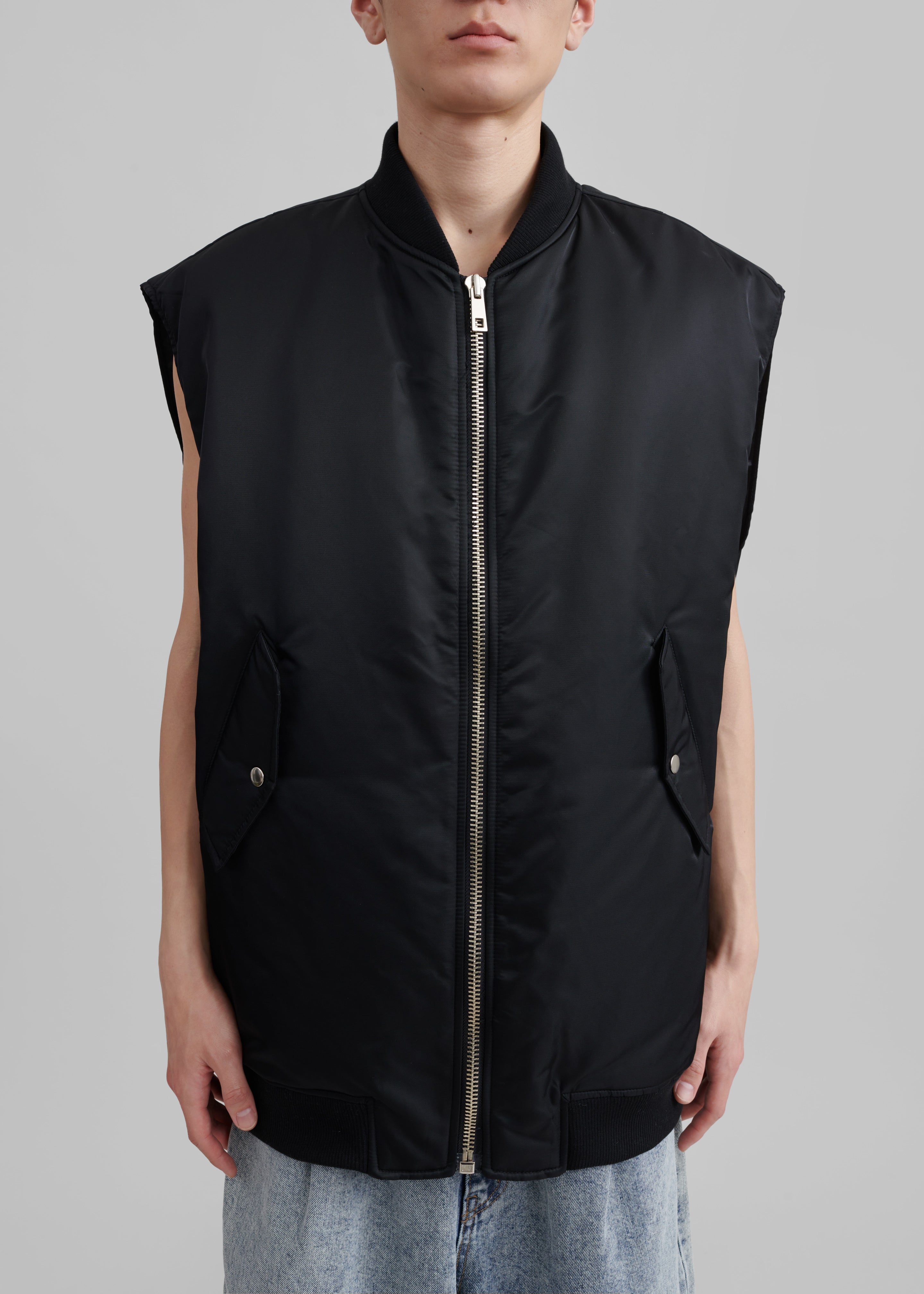 Astra Sleeveless Jacket - Black - 5