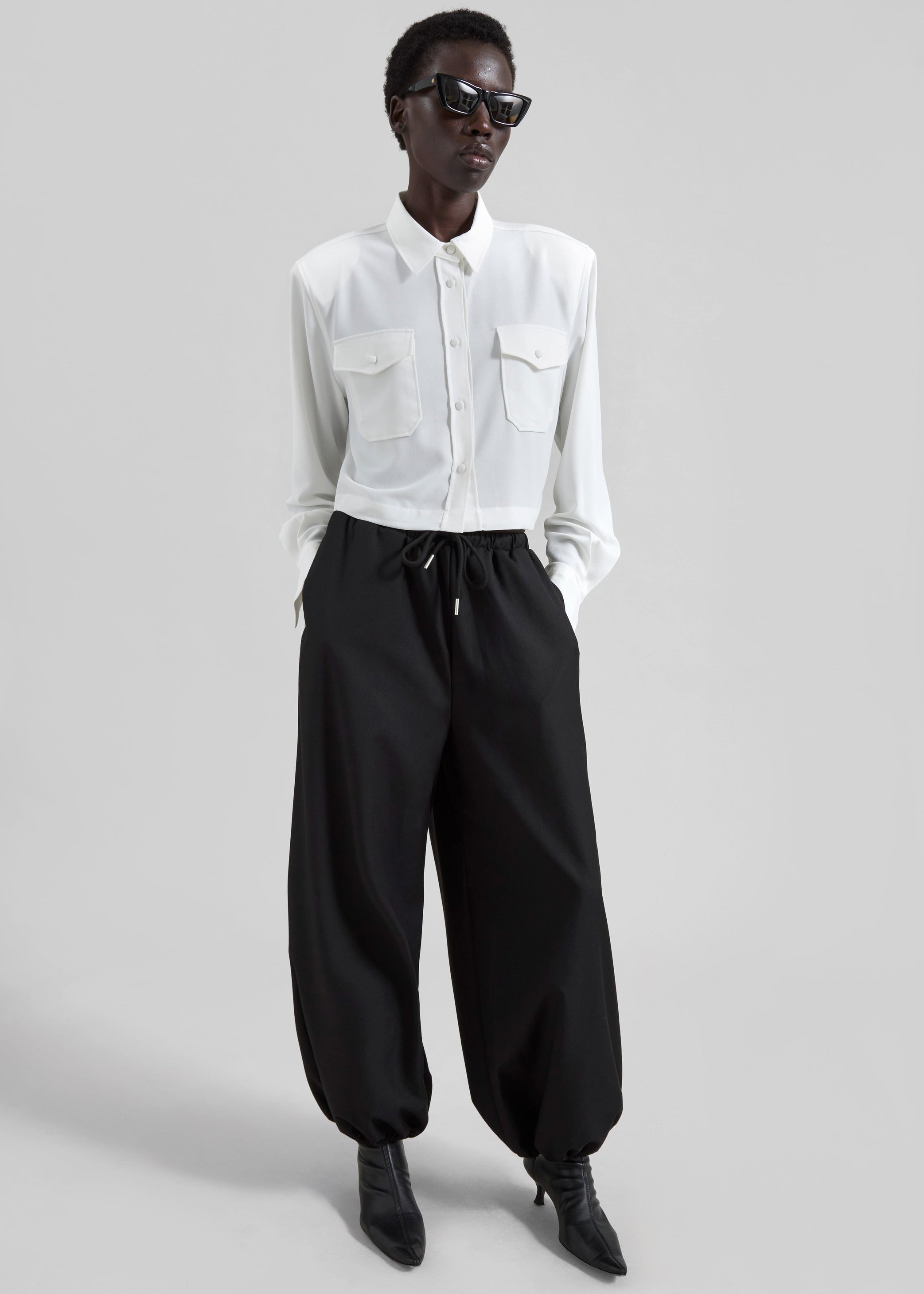 Shop the look image for Aubray Balloon Pants - Black