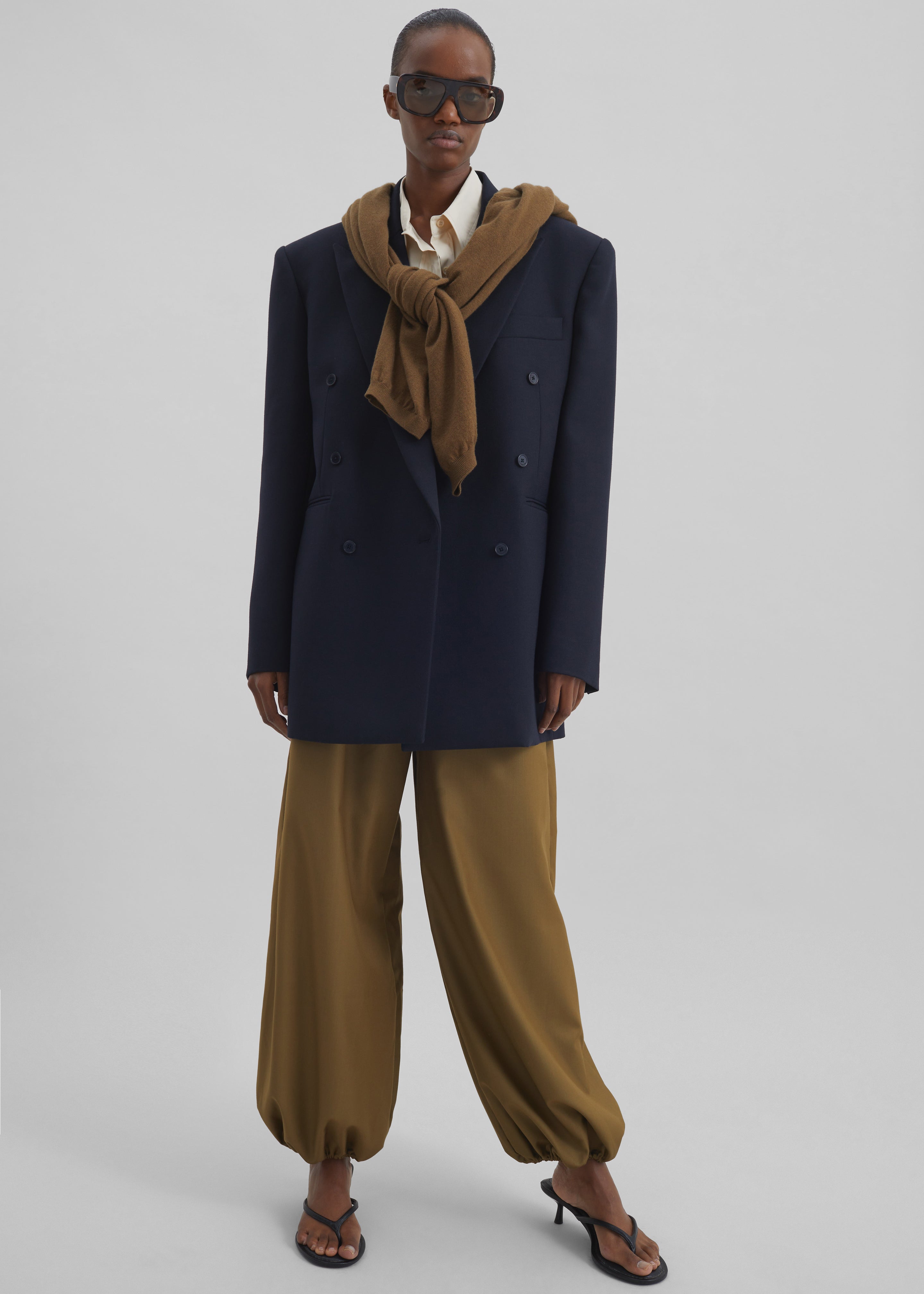 Aubray Balloon Pants - Olive Brown - 10