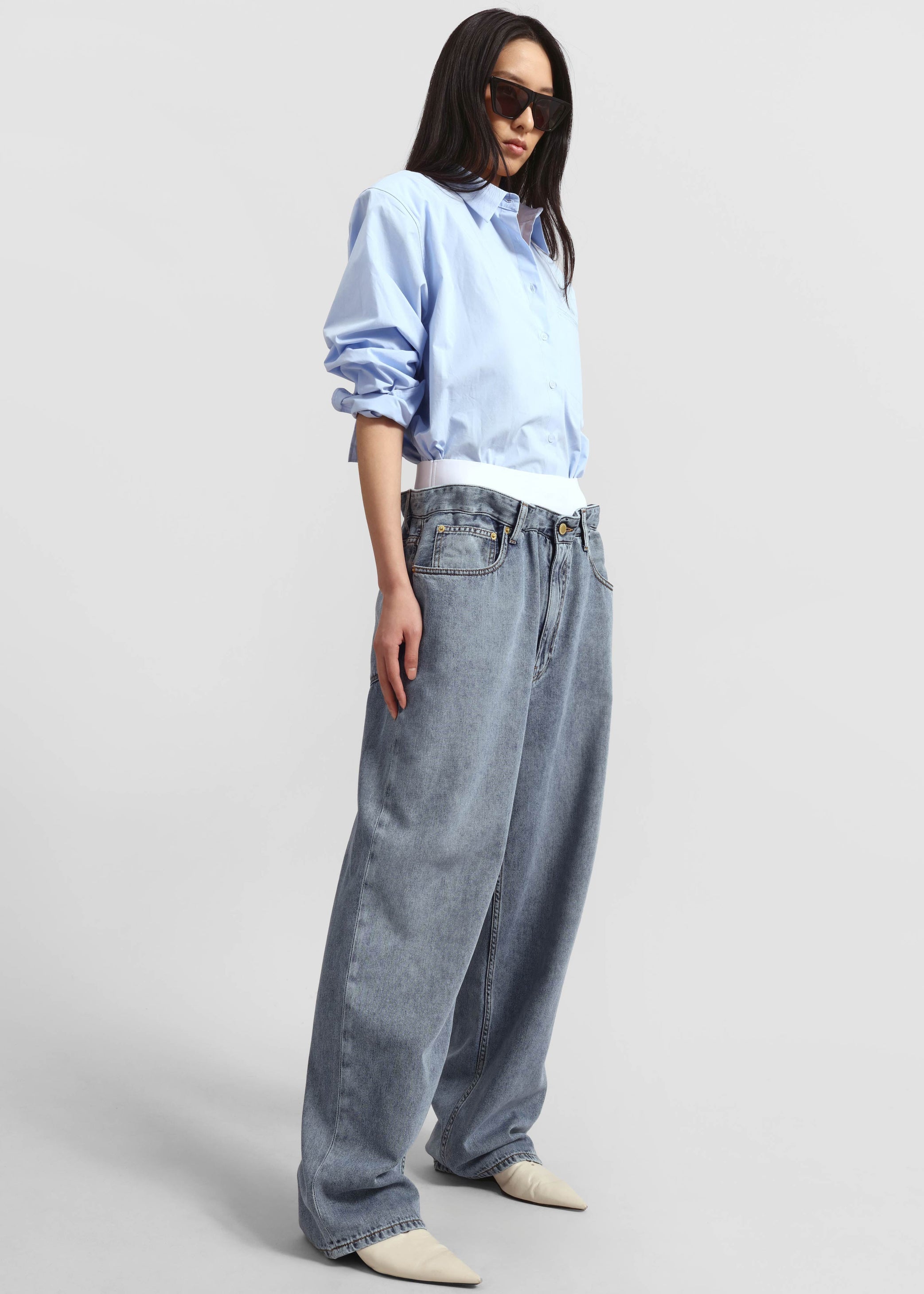 Shop the look image for Auster Padded Shirt - Sky Blue