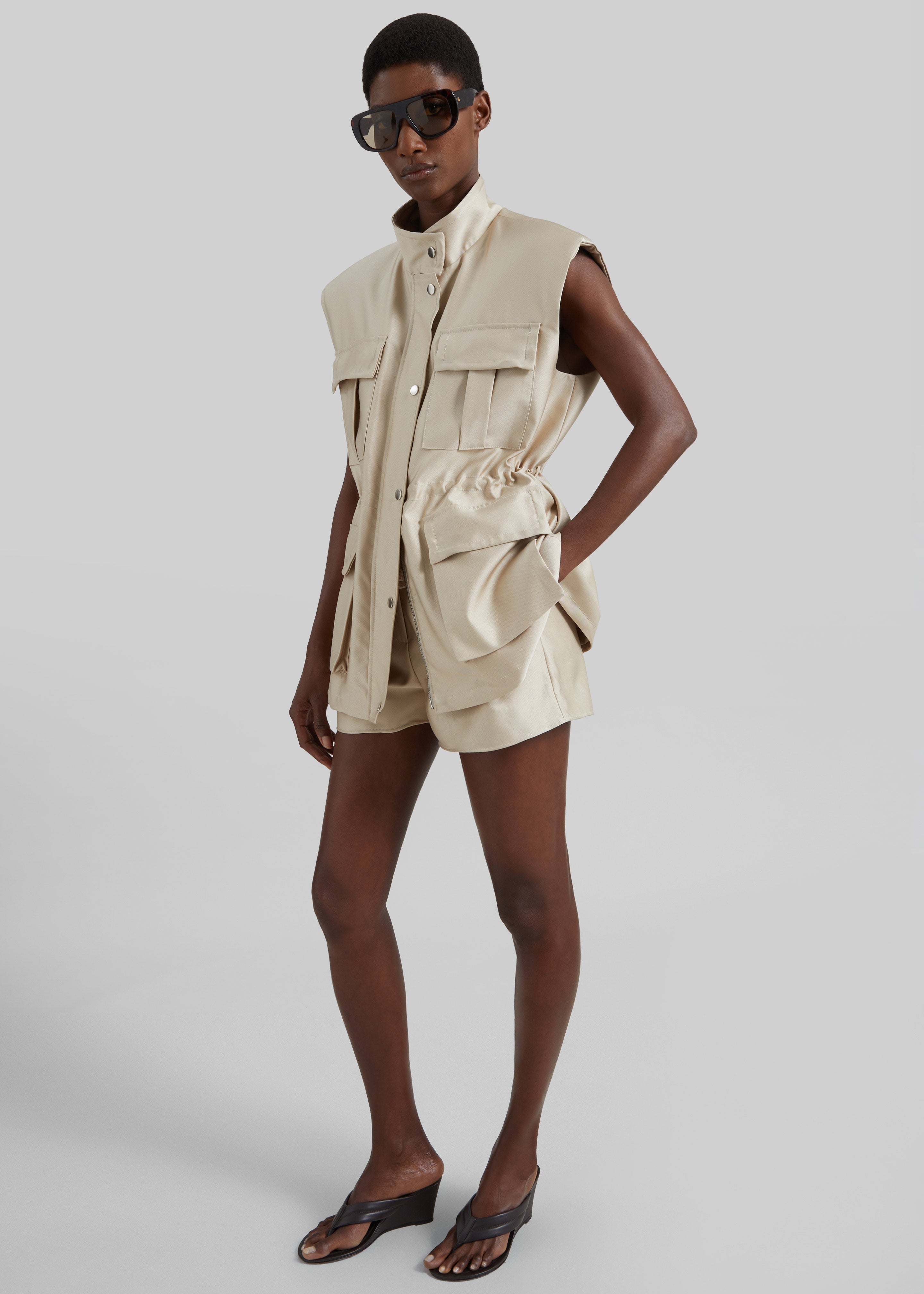 Avanca Wired Mini Shorts - Beige - 4