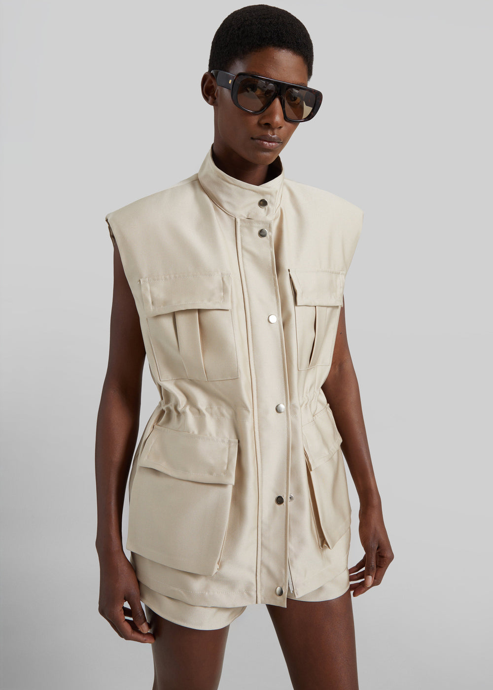 Avanca Wired Utility Vest - Beige - 1