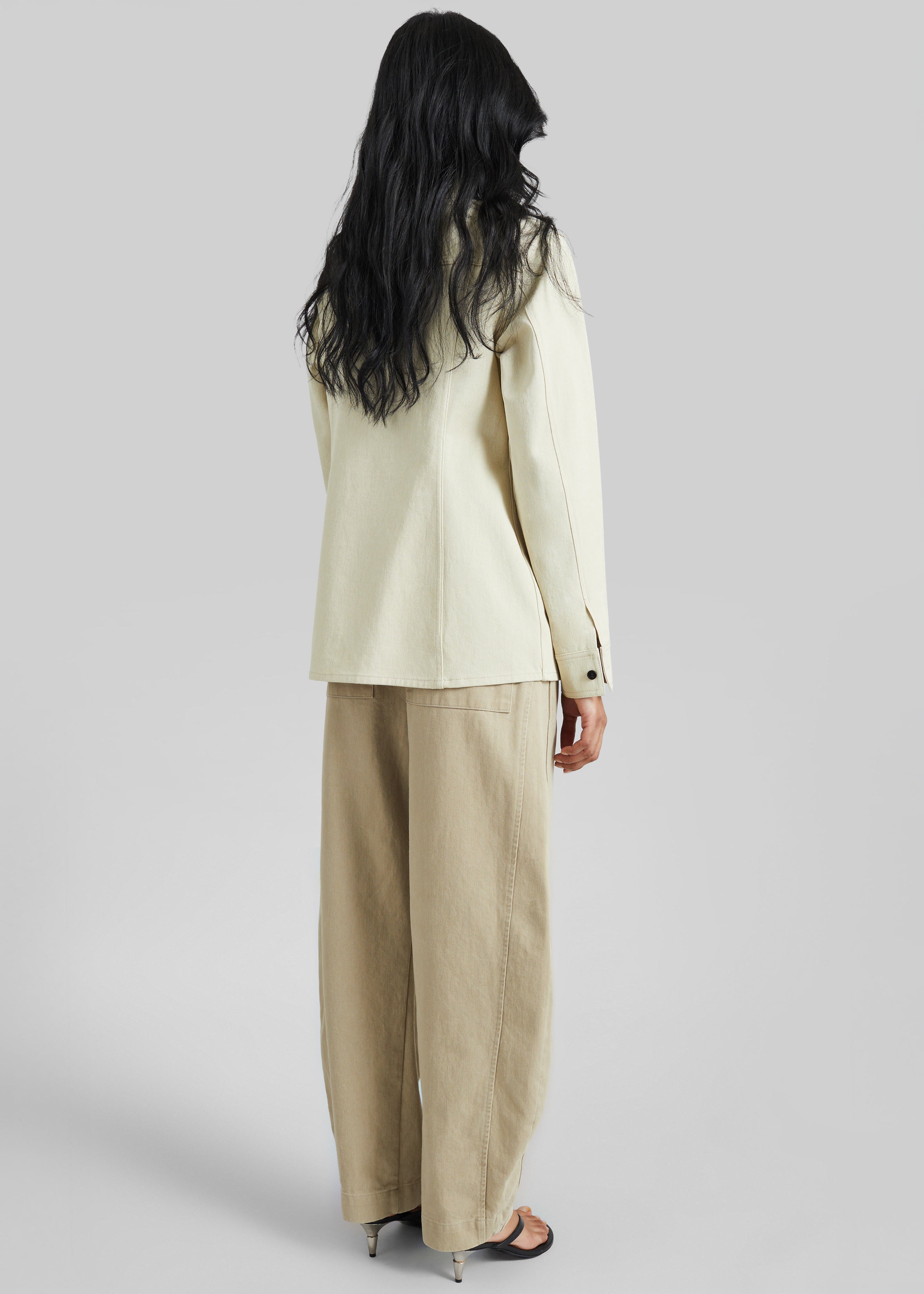 Aversa Tailored Overshirt - Light Beige - 6