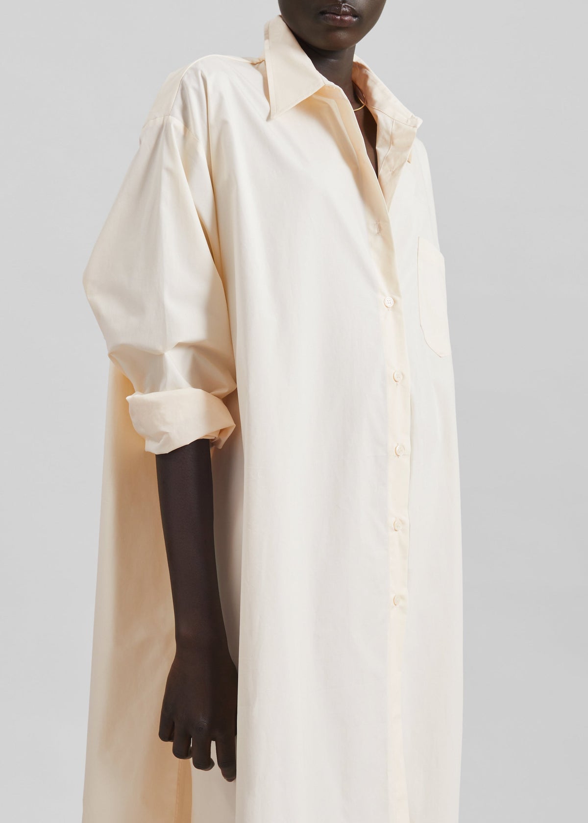 Avery Shirt Dress - Light Peach - 4