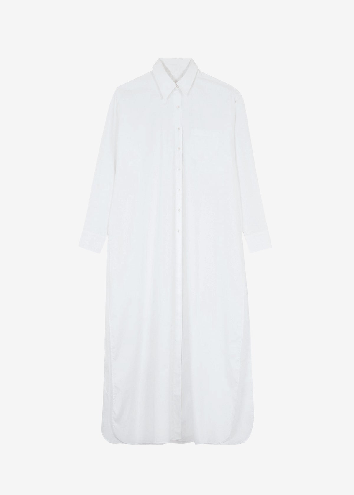 Avery Shirt Dress - White - 7