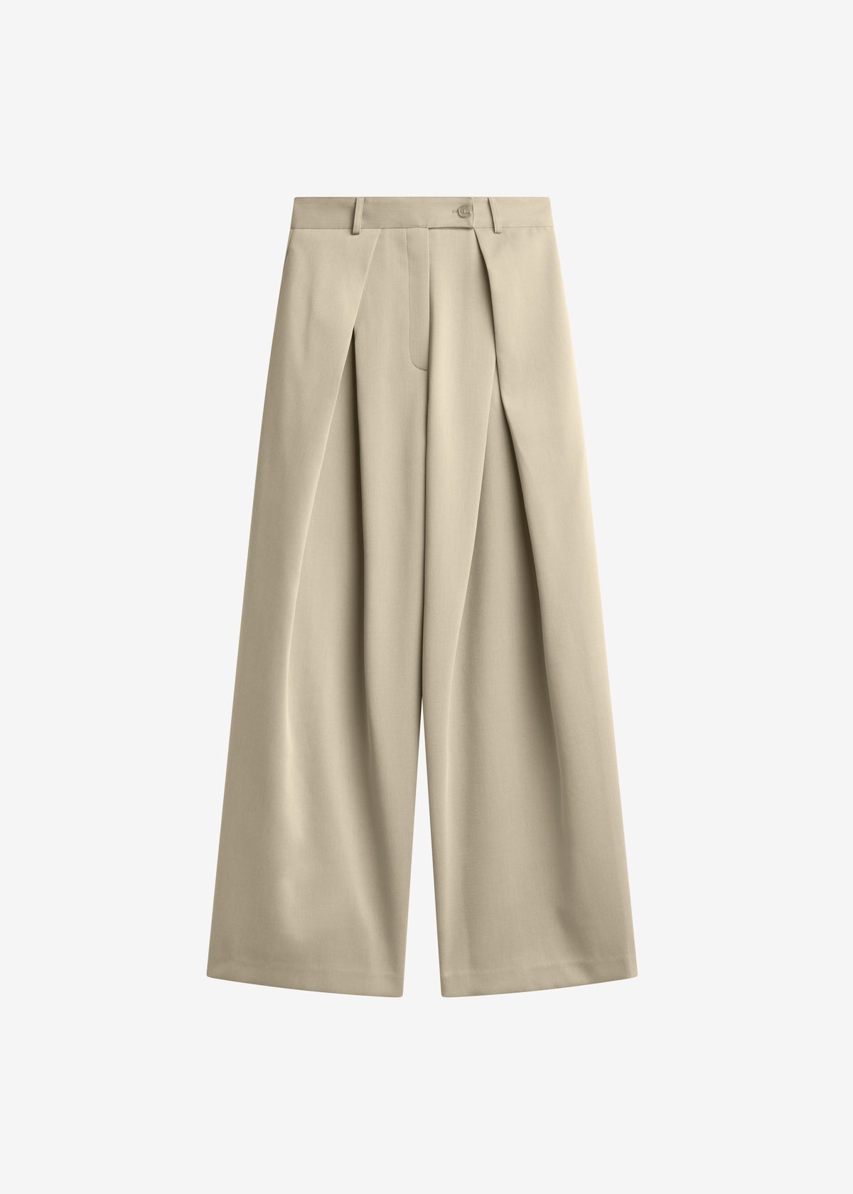Avray Pleated Trousers - Beige - 11