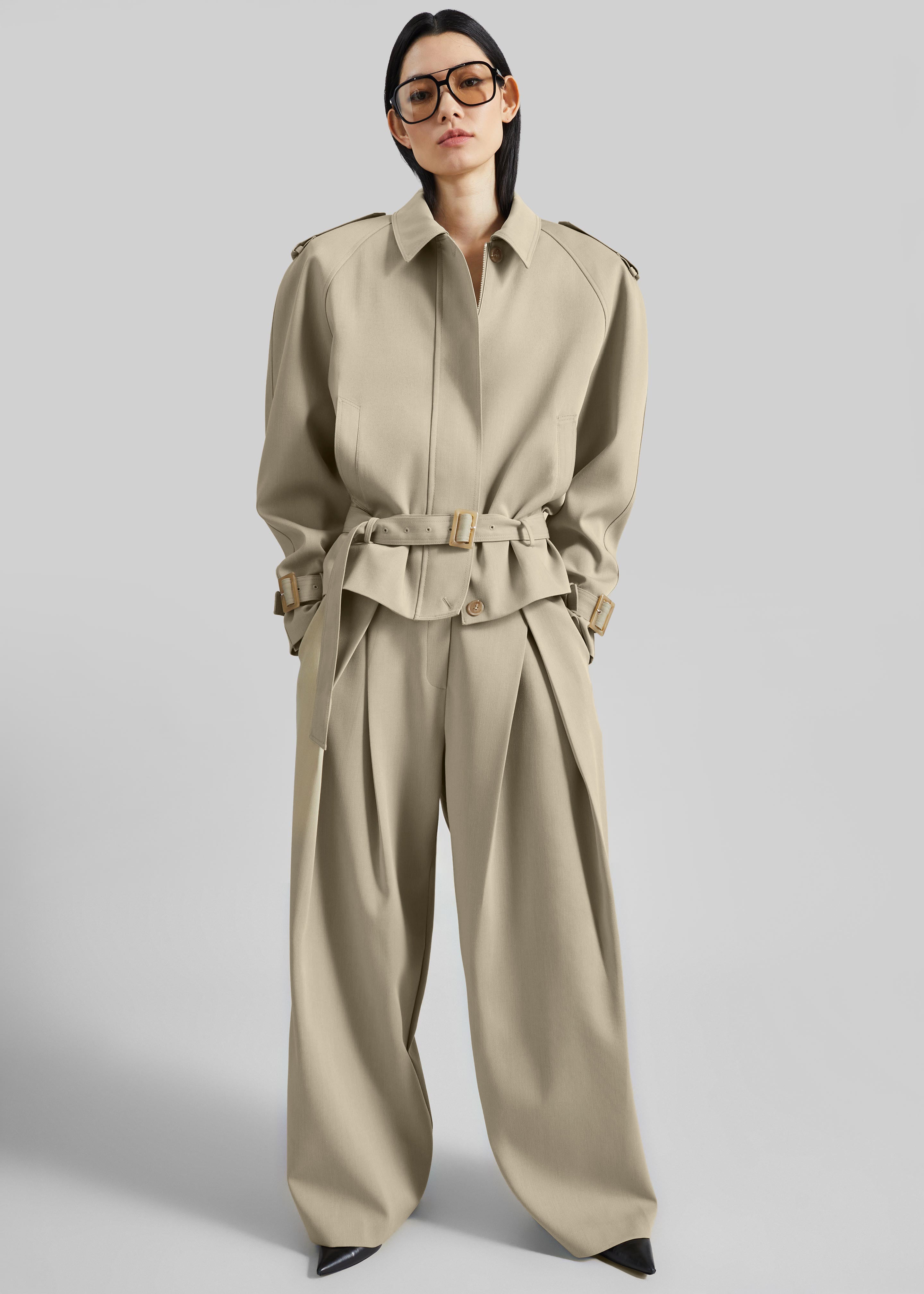 Avray Short Trench - Beige - 1