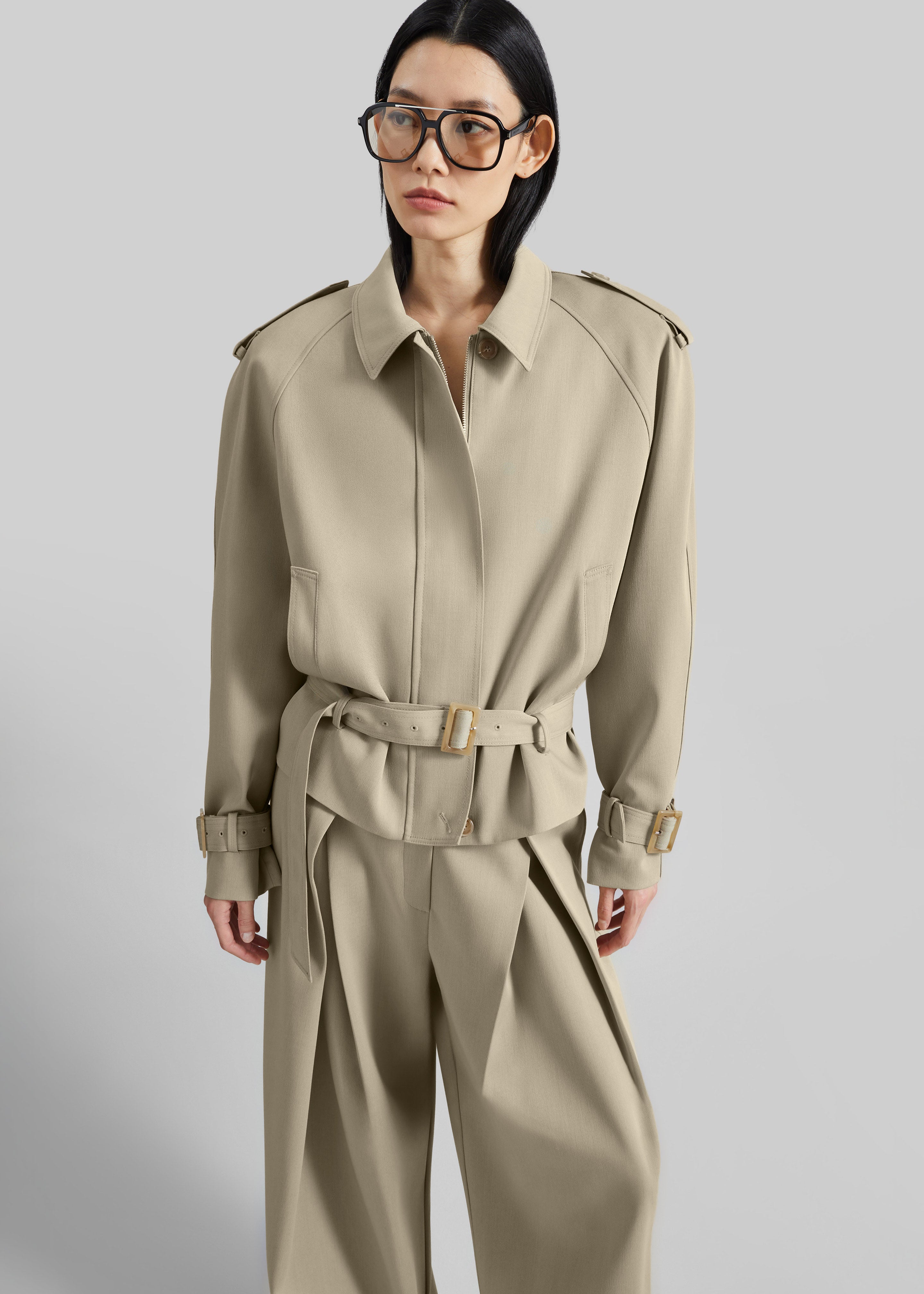 Spring Short Trench エクリュ38 Avray Short Trench - Beige – The Frankie Shop Europe