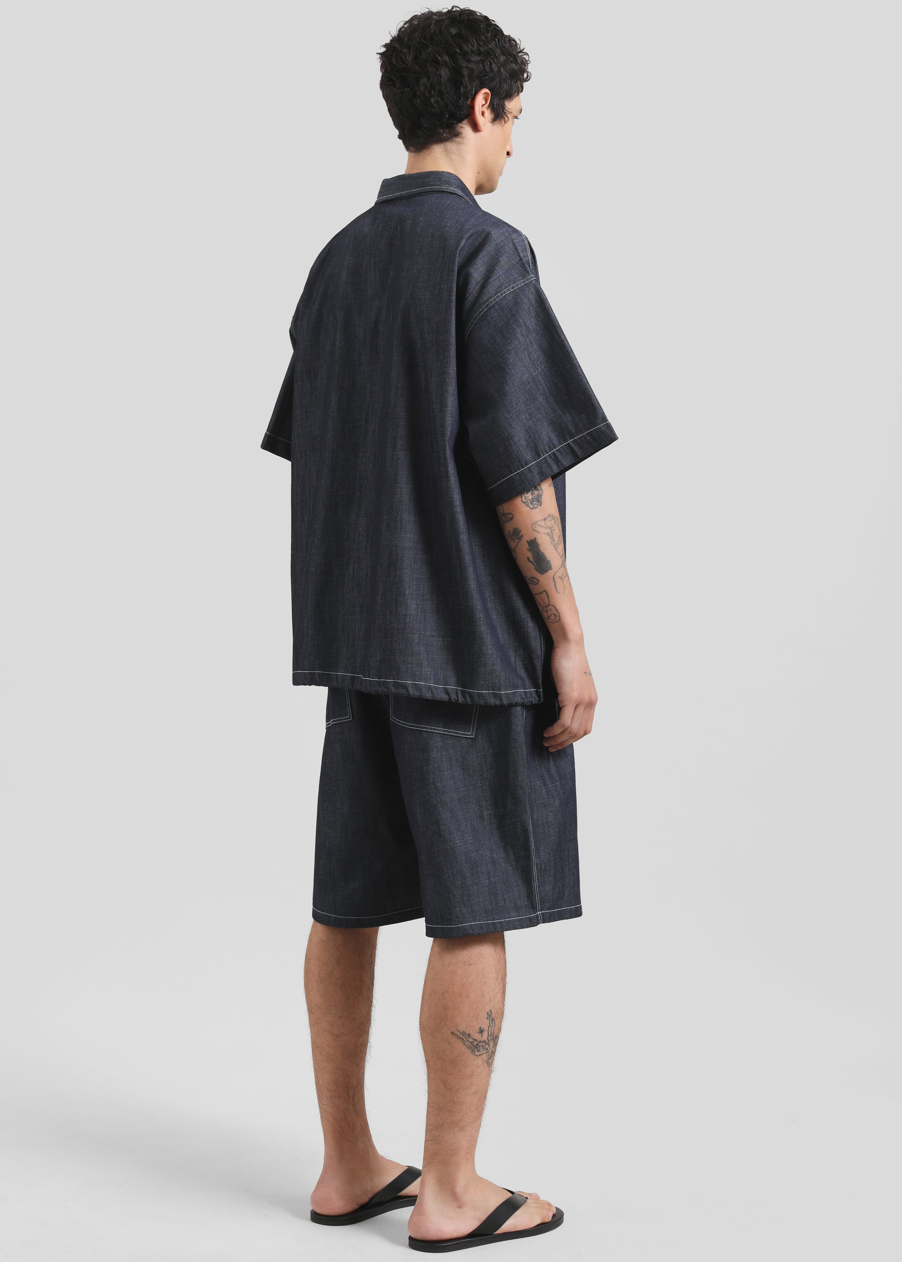 Axton Denim Shirt - Dark Wash - 7