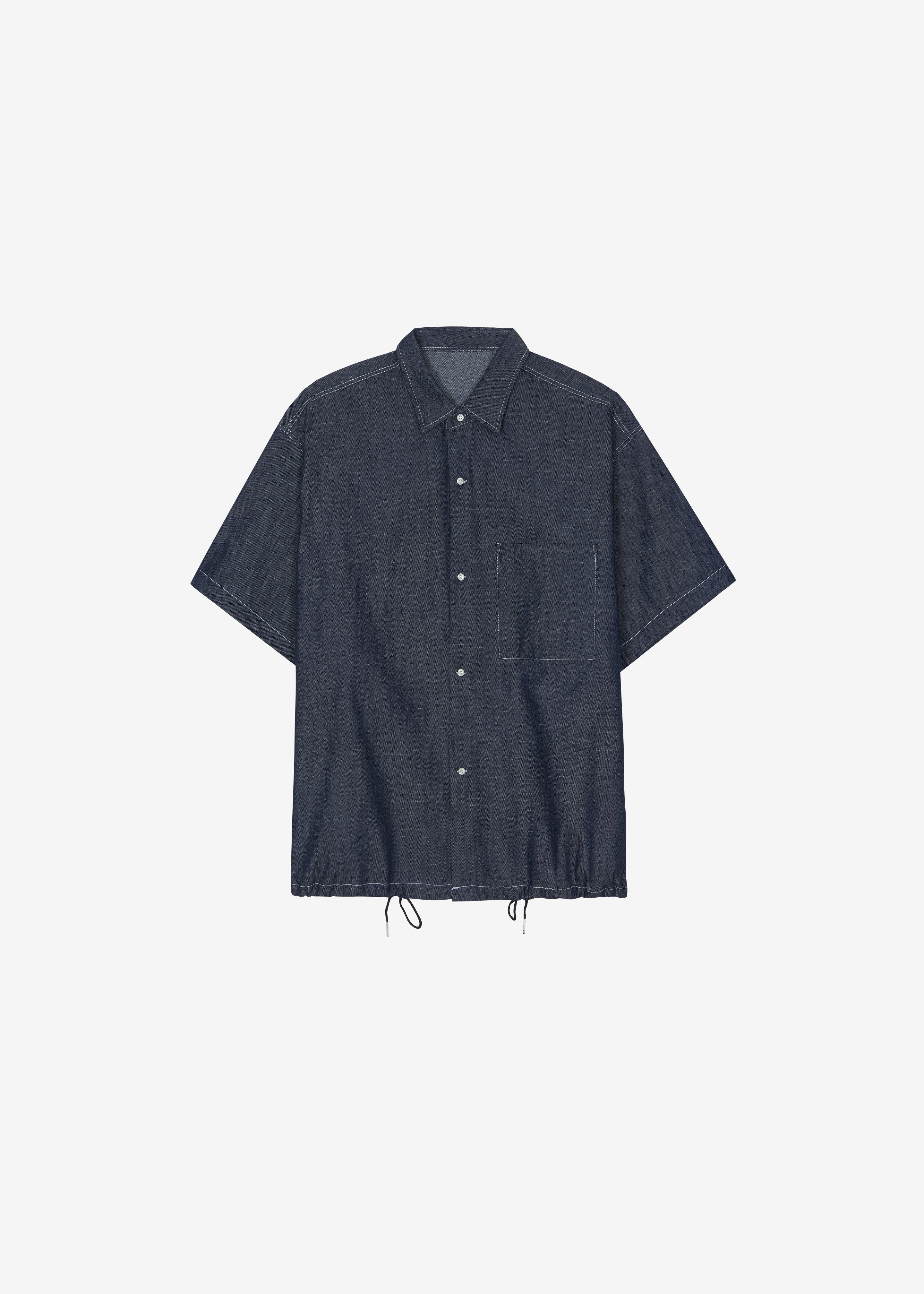 Axton Denim Shirt - Dark Wash - 8